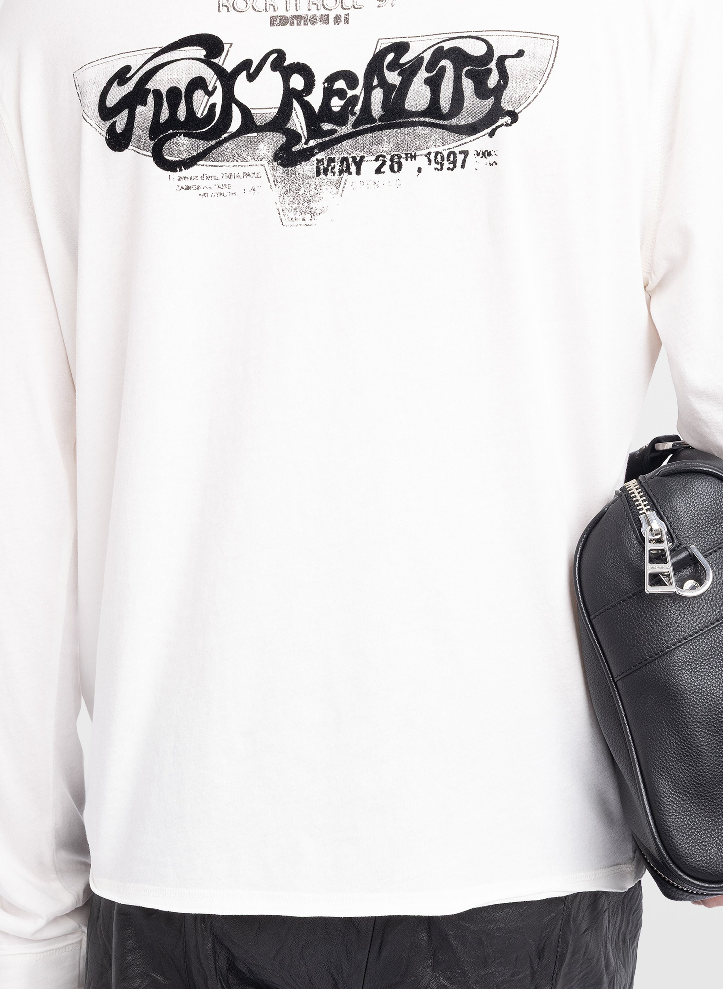 Tee-shirt col tunisien en coton bio monastir ZADIG&VOLTAIRE Blanc