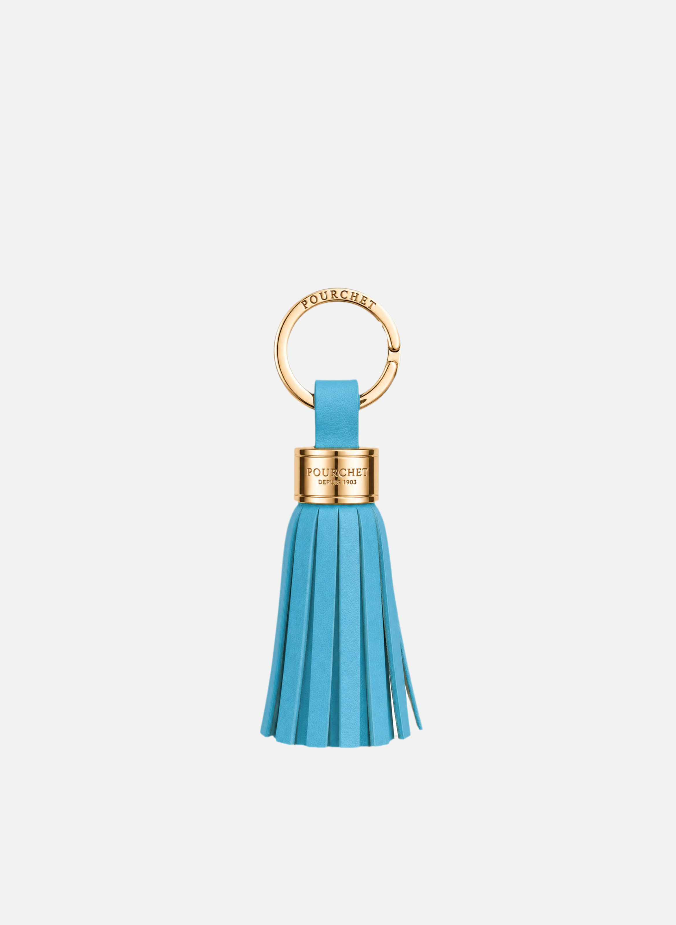Accessoires | porte-clés en métal et cuir POURCHET Bleu