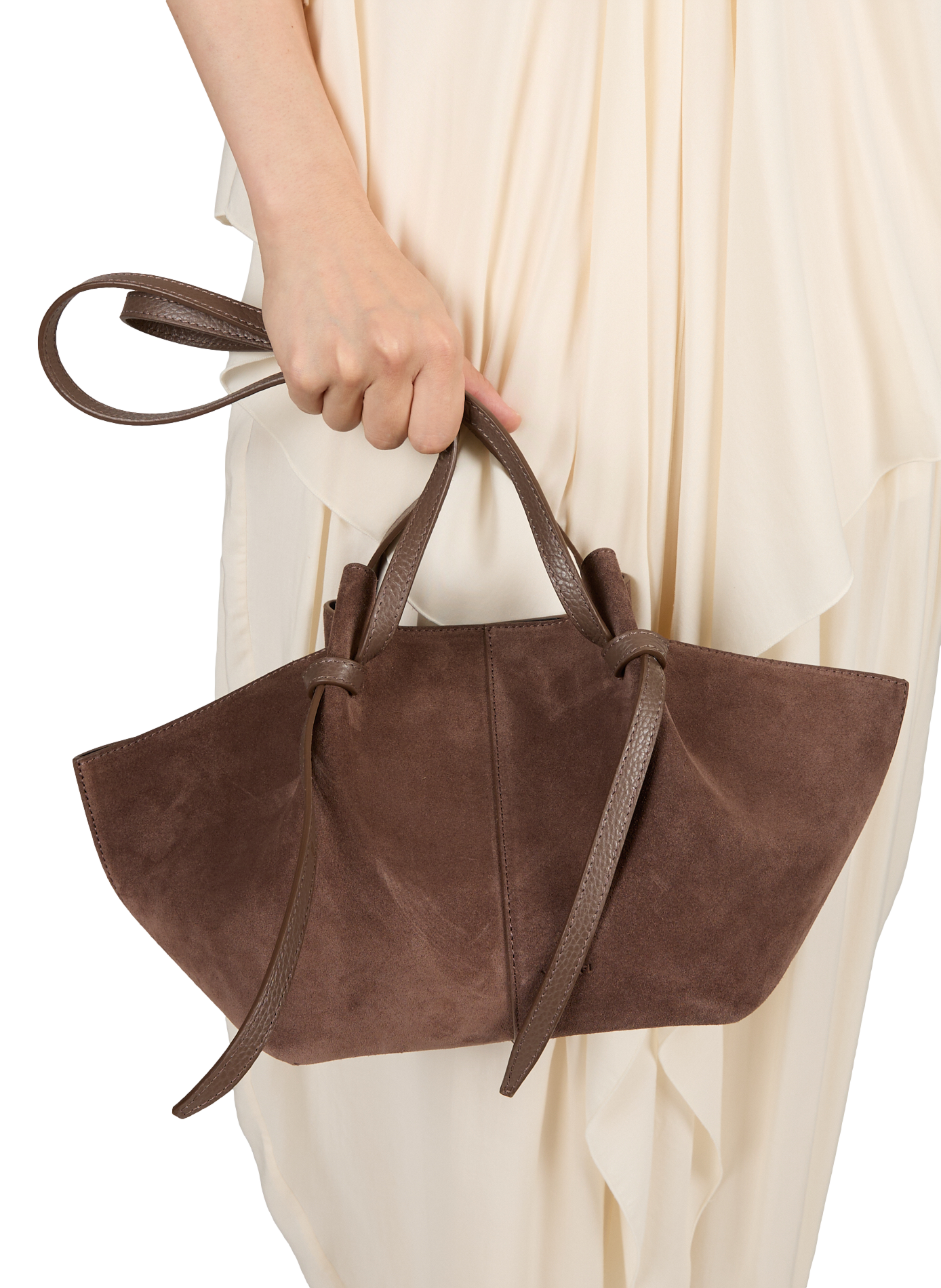 Shoulder leather bag YUZEFI Brown