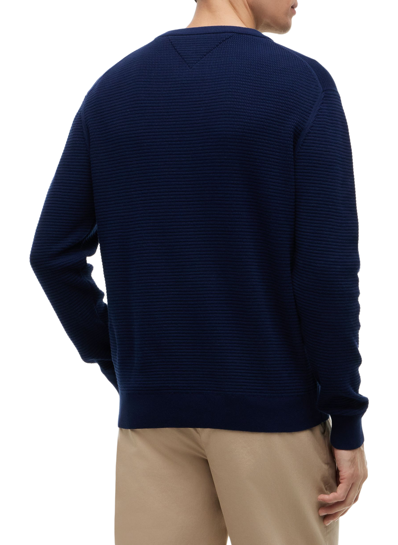 Ribbed cotton jumper TOMMY HILFIGER Blue