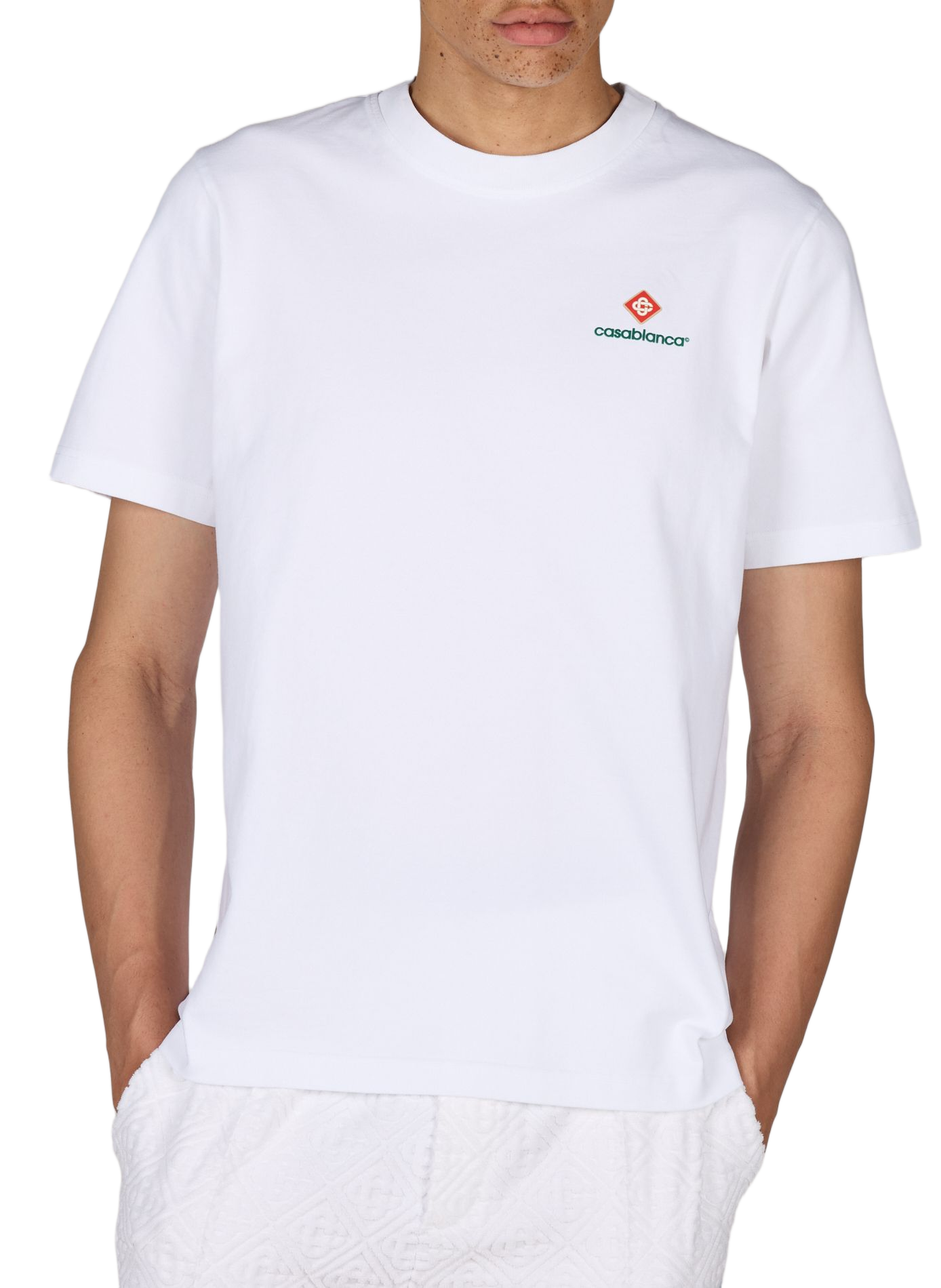 T-shirt ample à logo en coton CASABLANCA PARIS Multicolore