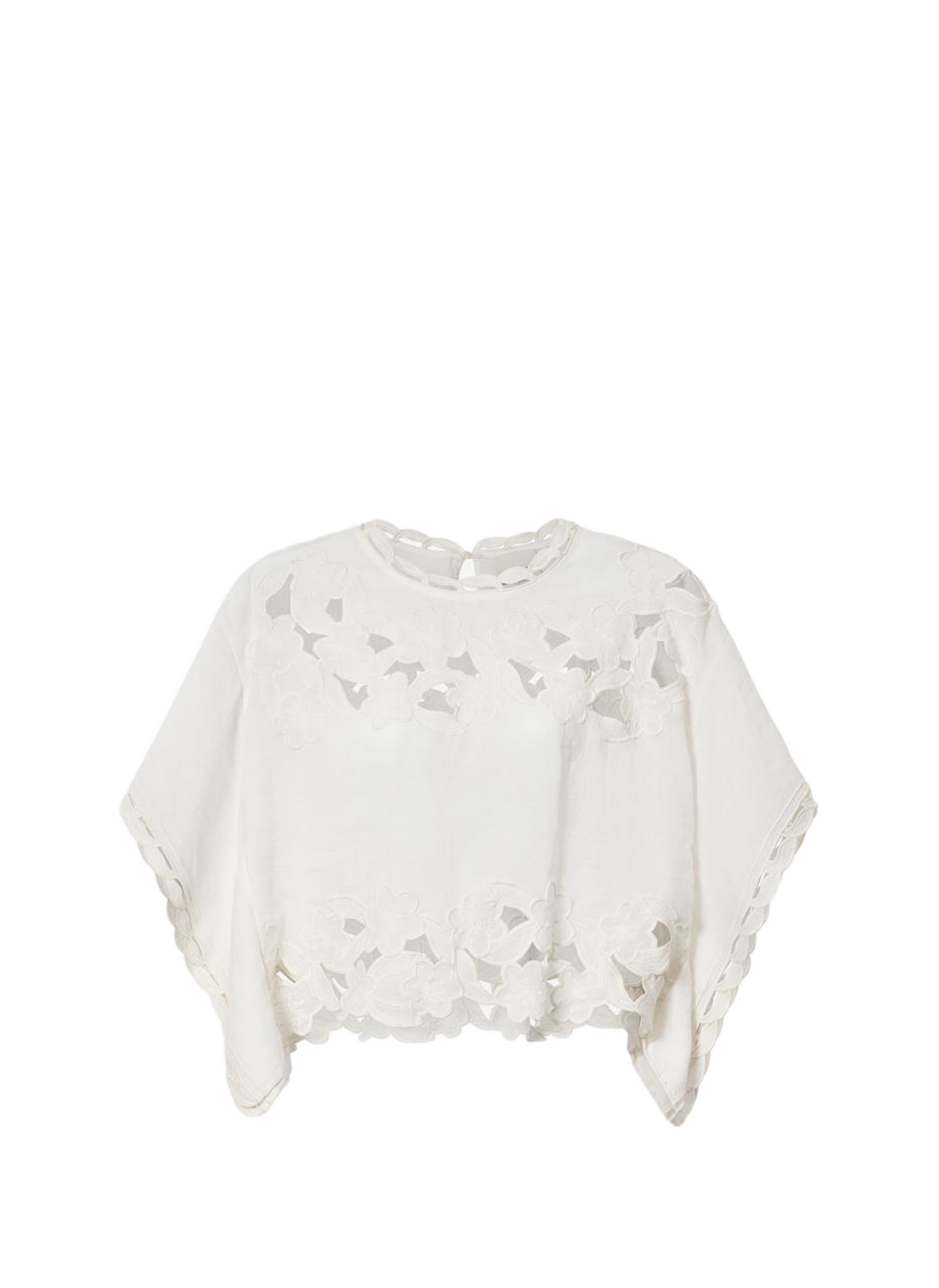 Oberteil mit durchbrochenen Stickereien ISABEL MARANT Weiss