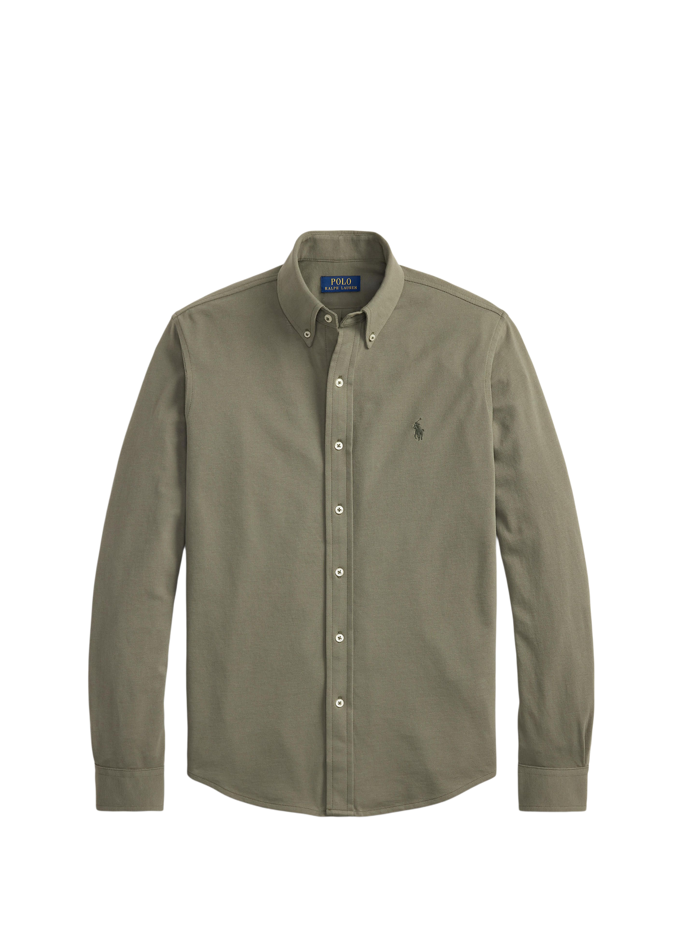Chemise droite col classique en coton POLO RALPH LAUREN Vert