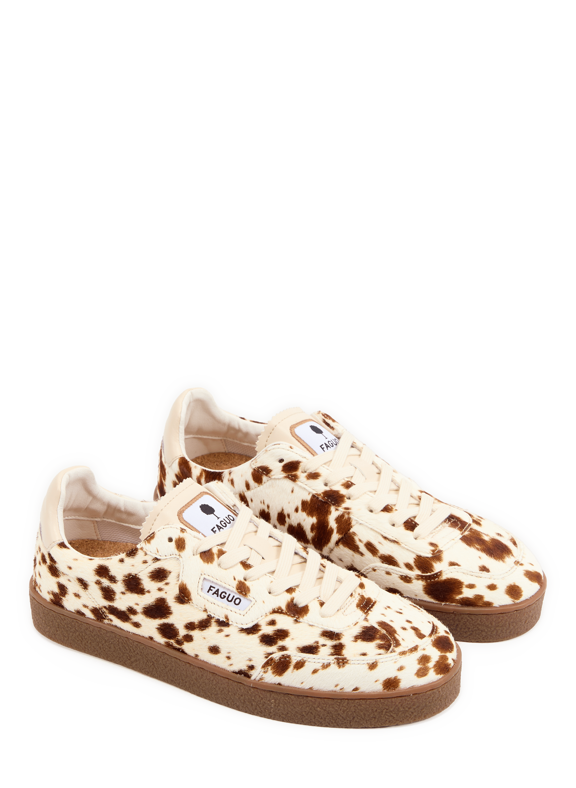 Sneakers Lumbo in gemengd runderleer FAGUO Beige