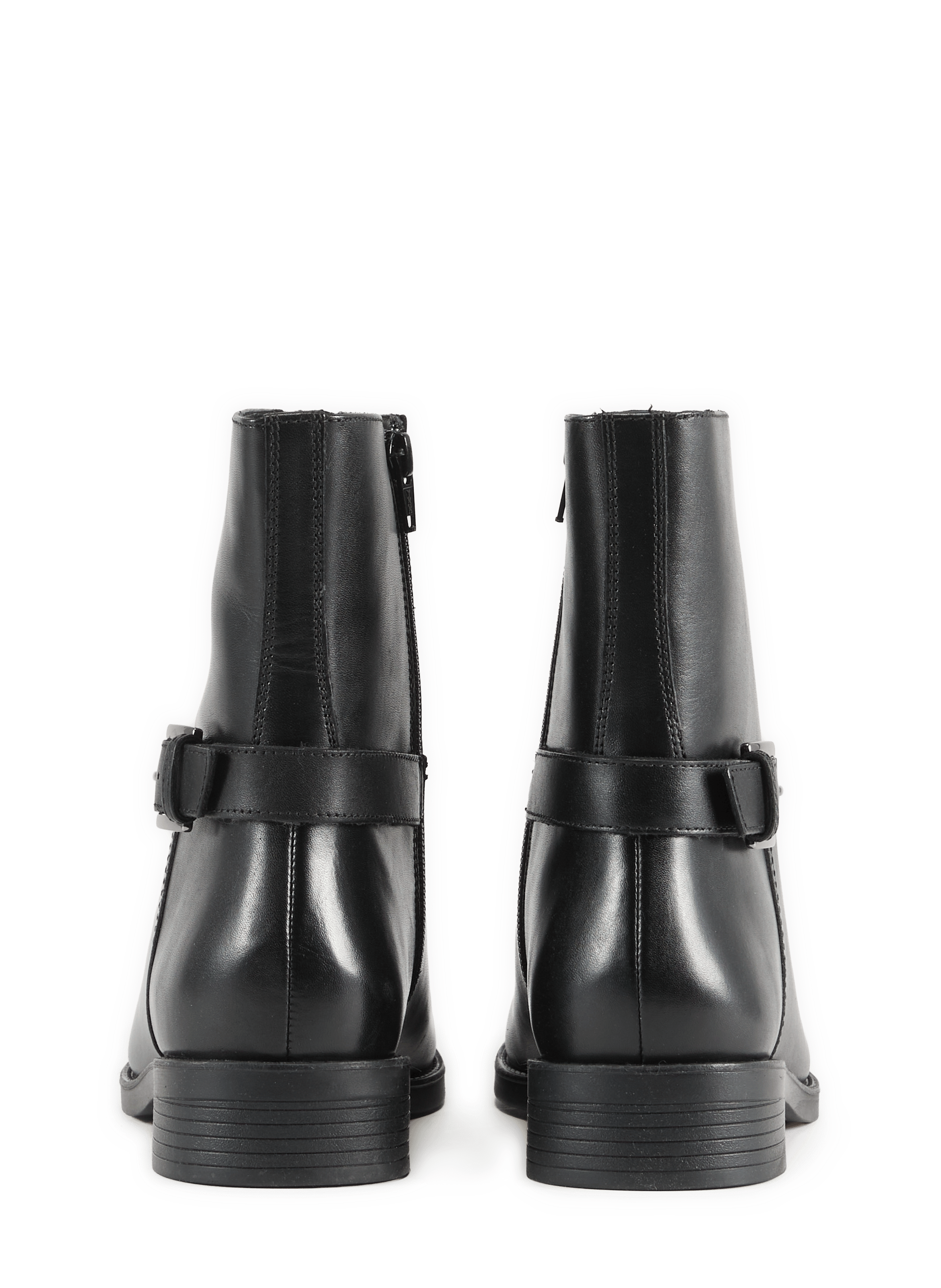Leather ankle boots GEOX Black