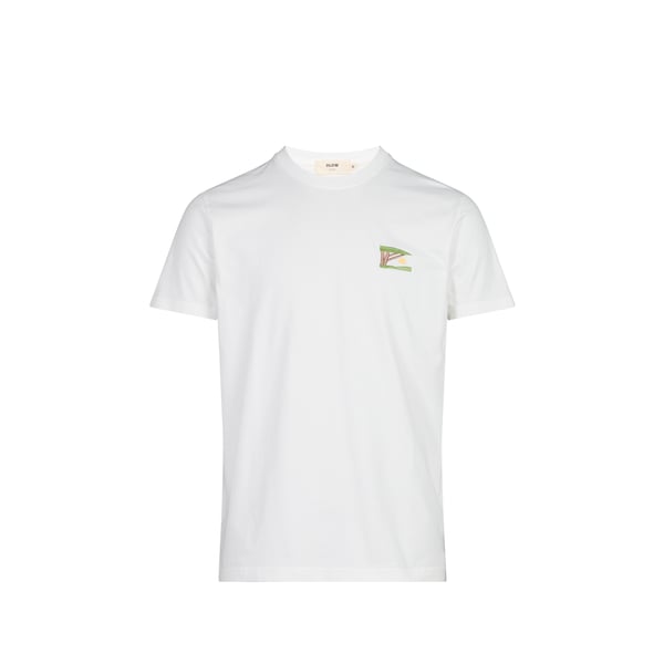 T-shirt Sunset droit col rond imprimé en coton T-shirt Sunset droit col rond imprimé en coton