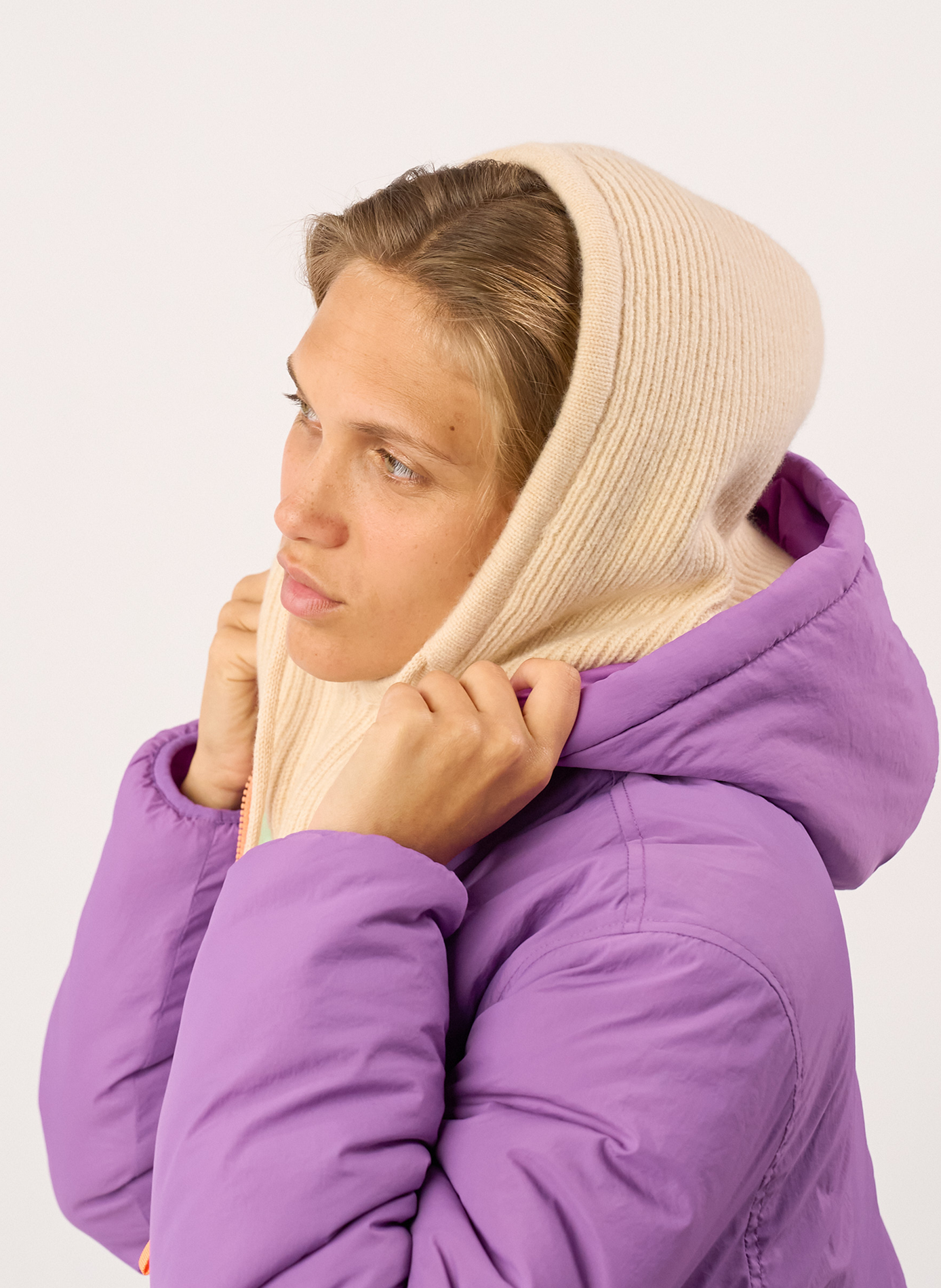Cagoule en laine BILLYBELT Beige