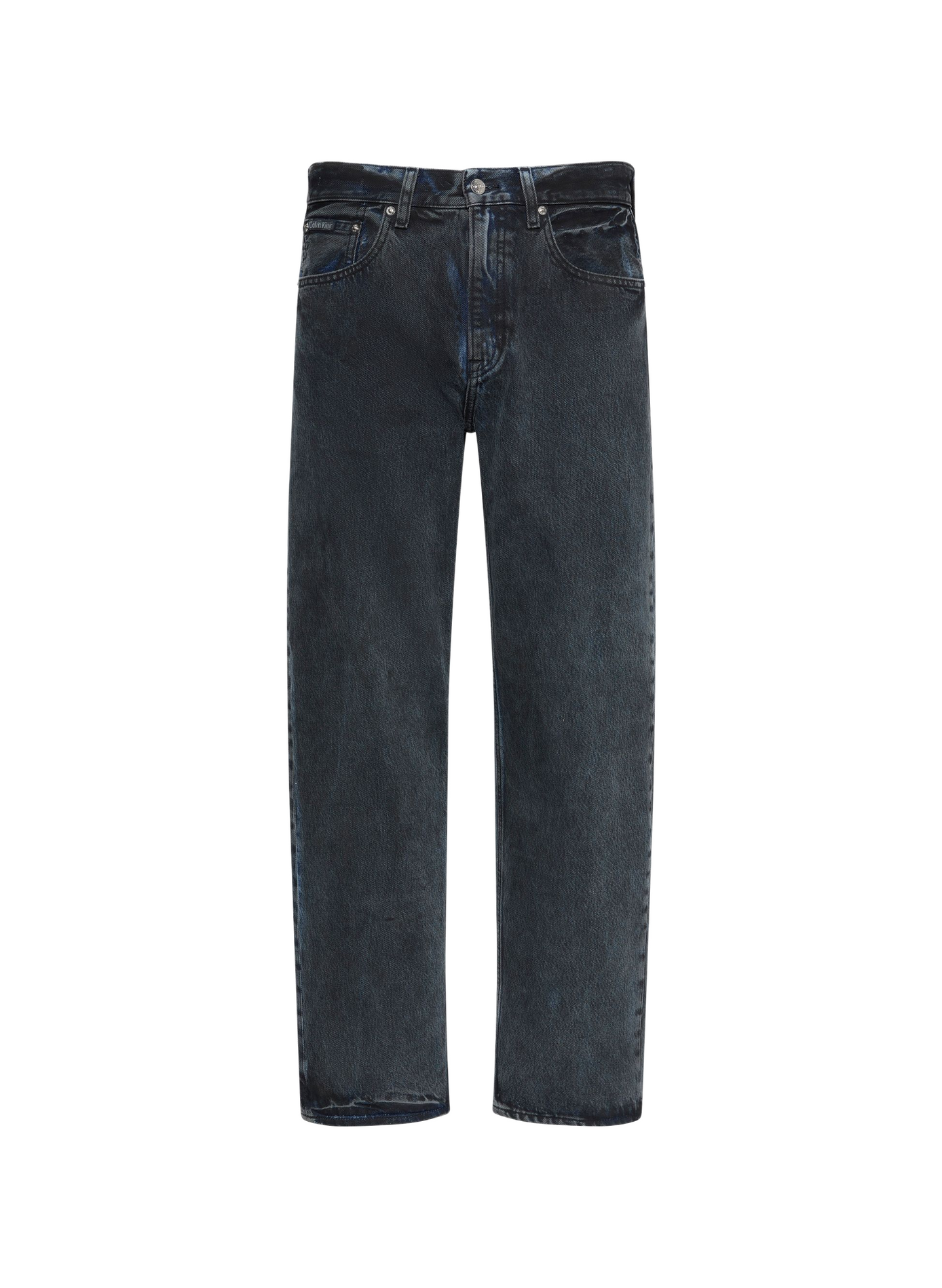 Straight-cut cotton jeans CALVIN KLEIN Blue