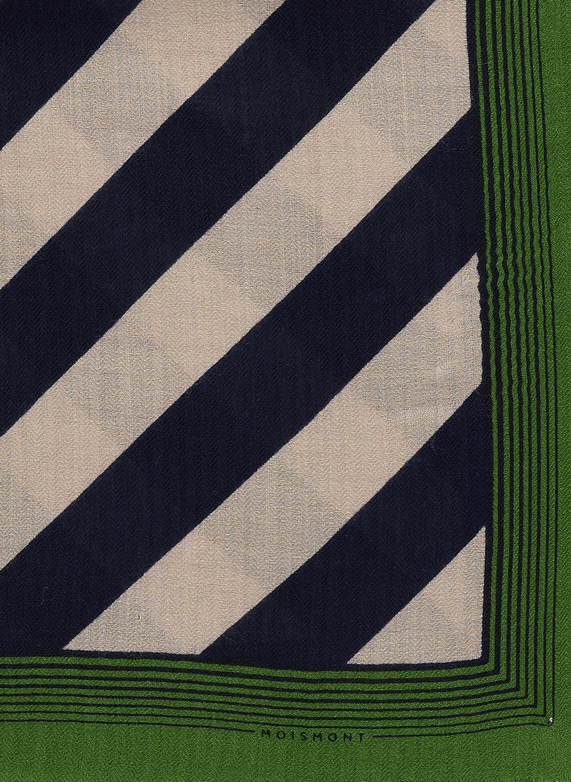 Foulard imprimé en laine MOISMONT Bleu