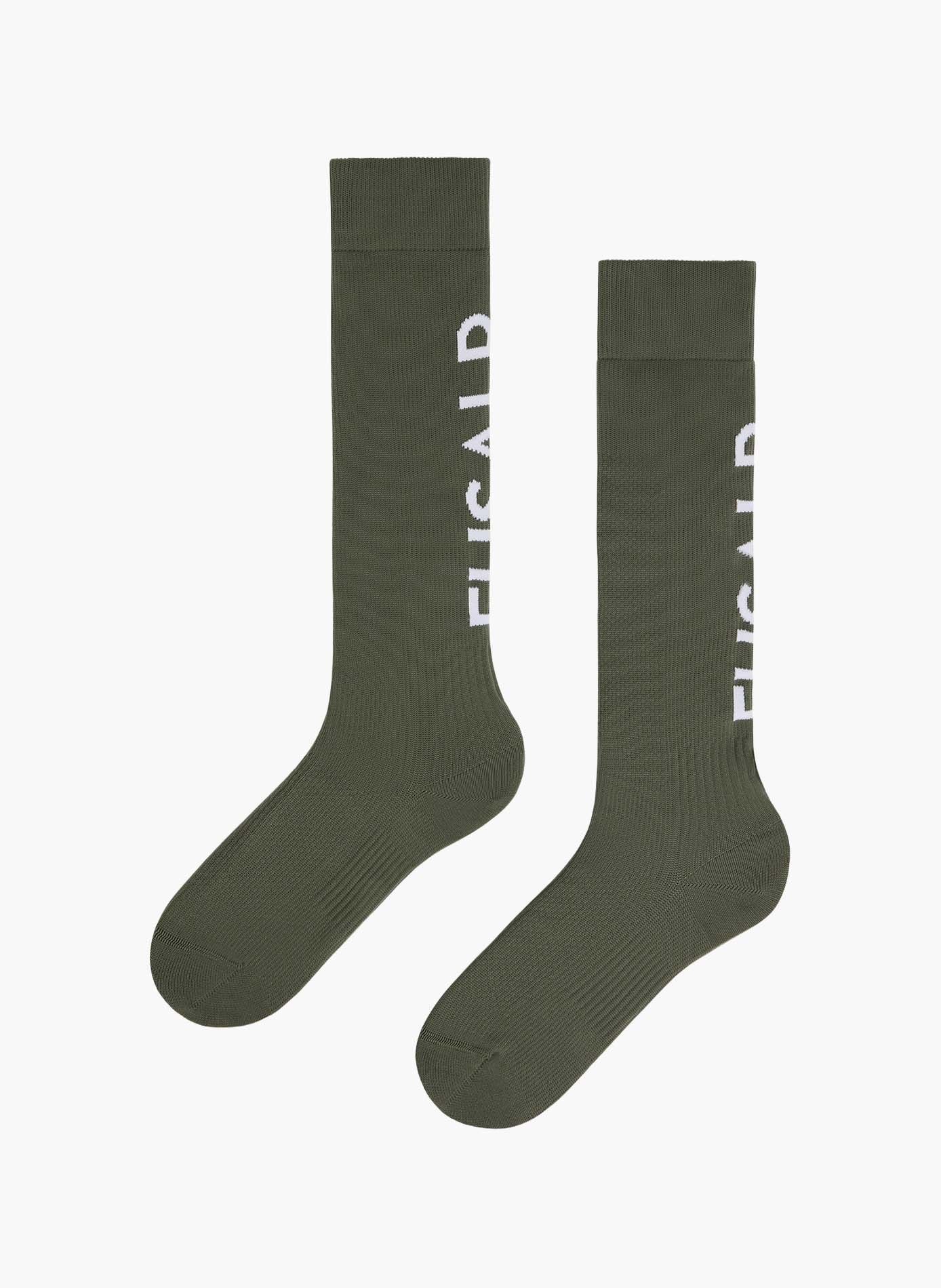 Chaussettes de ski sock pop coupe regular FUSALP Kaki