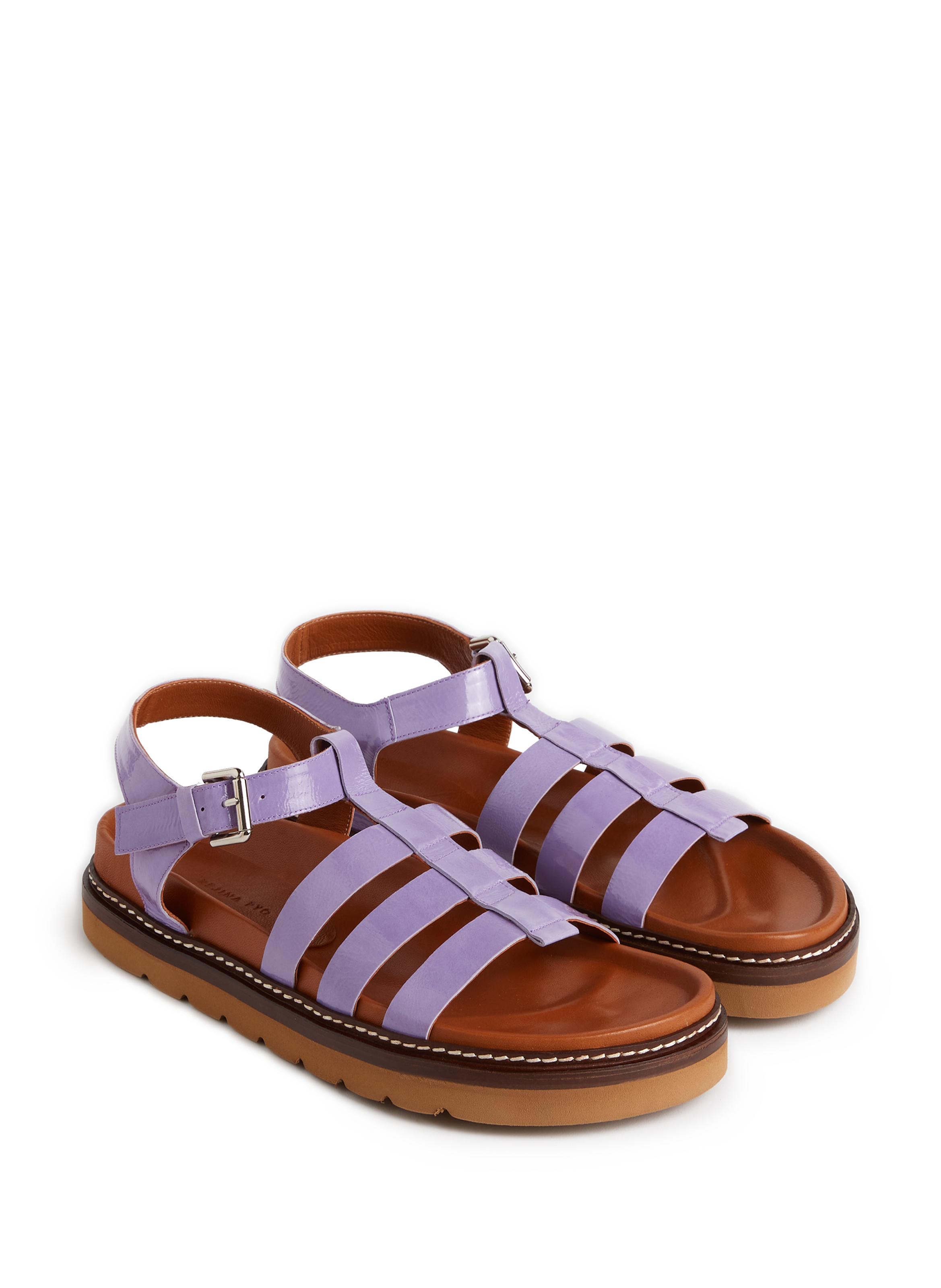 Sandales Cami en cuir verni REJINA PYO Violet