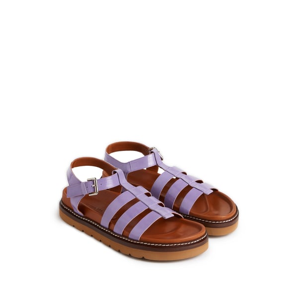 Sandales Cami en cuir verni