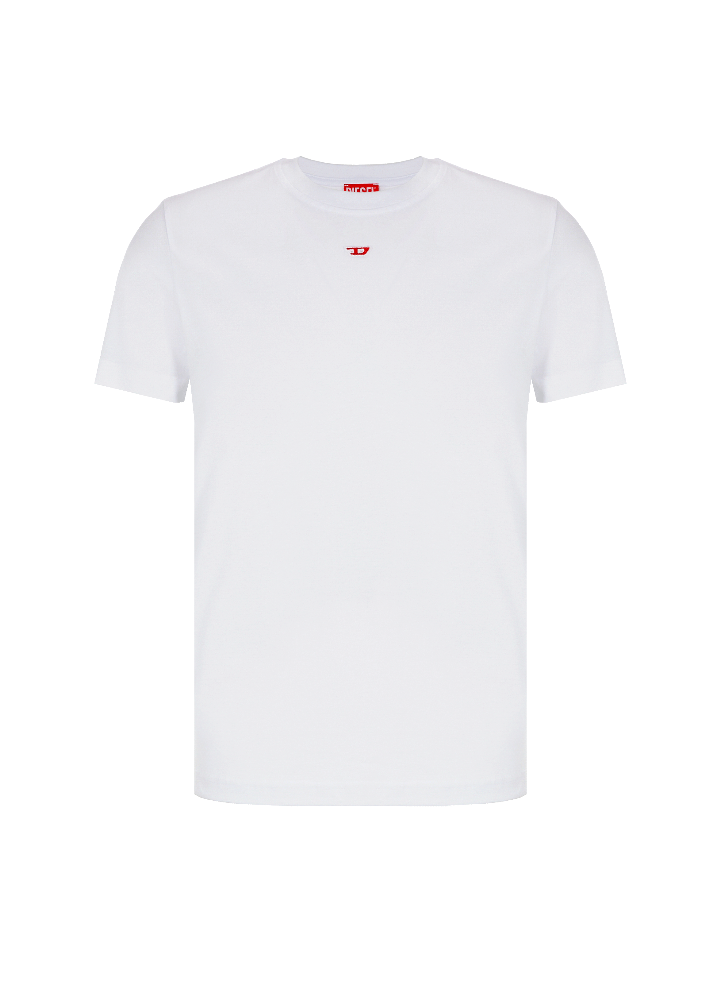 T-shirt à patch monogramme en coton