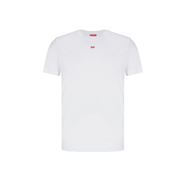 T-shirt à patch monogramme en coton