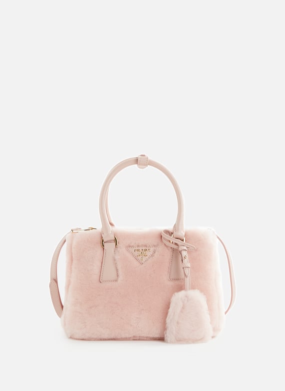 Pink Faux fur handbag