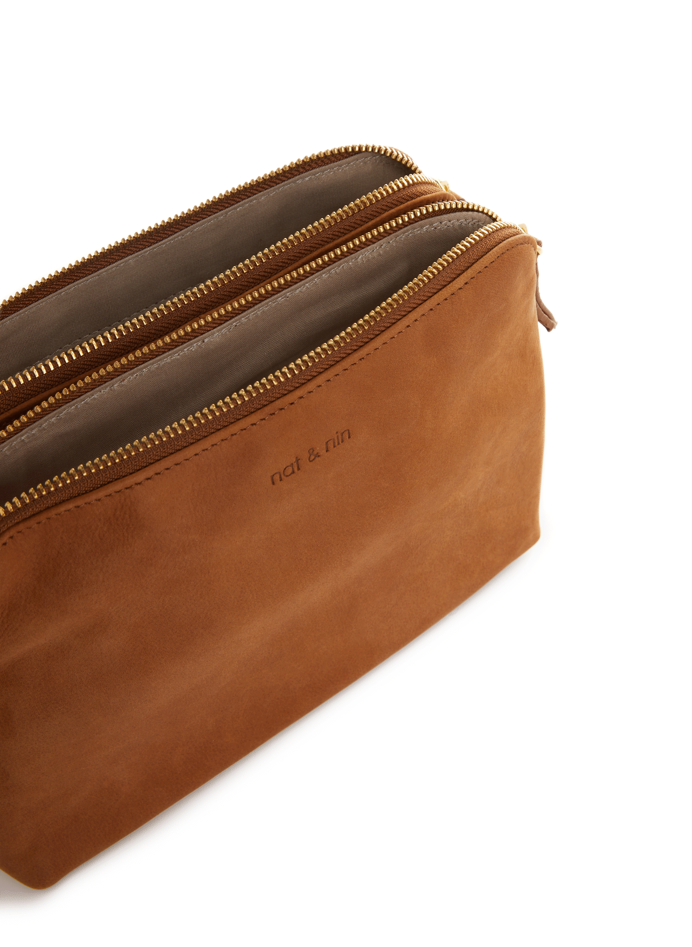 Nael leather shoulder bag NAT & NIN Brown