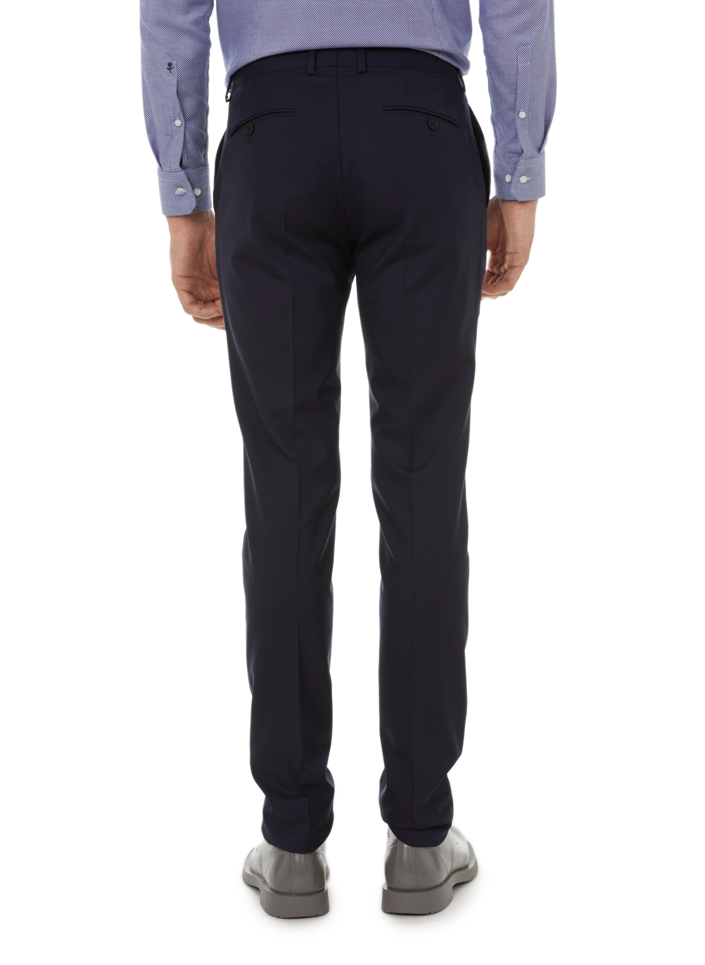 Pantalon slim Caph en laine SAISON 1865 Bleu