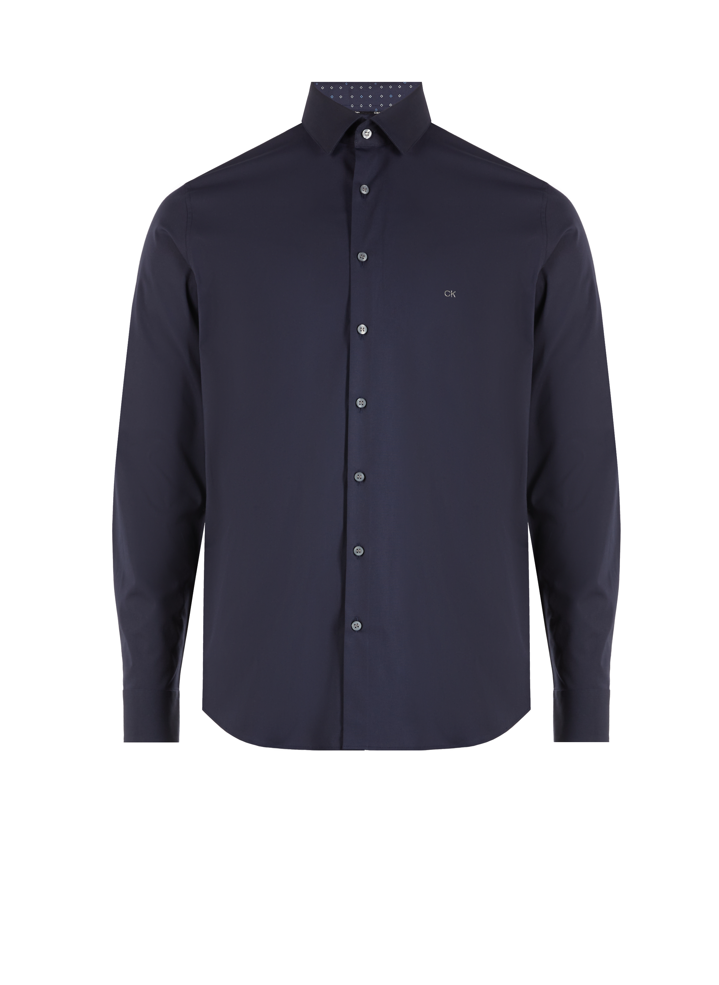 CALVIN KLEIN Long-sleeve cotton Shirt  Blue