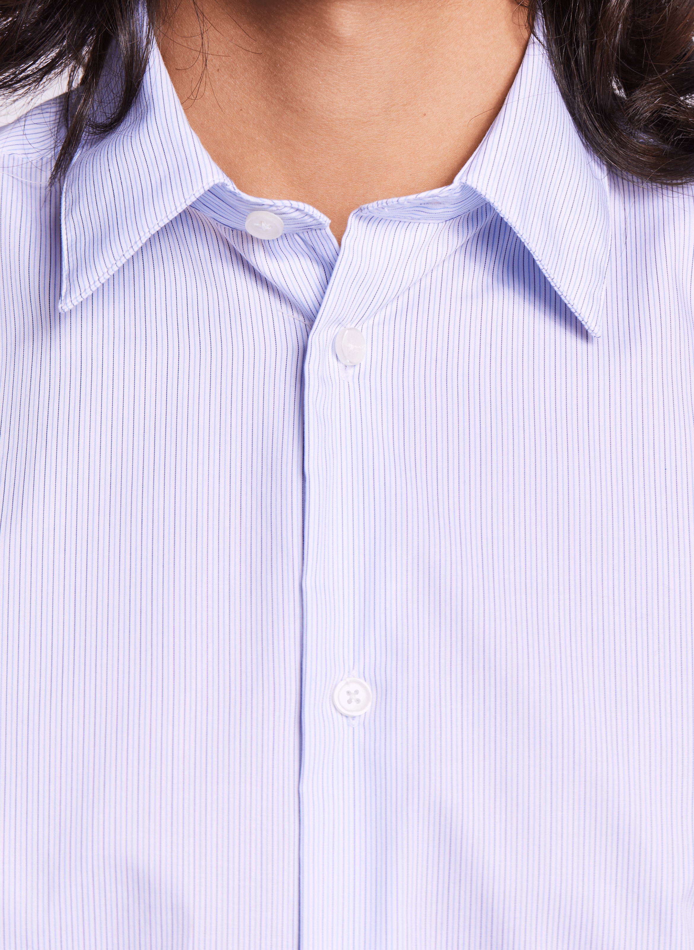 Chemise rayée en coton  AU PRINTEMPS PARIS Bleu