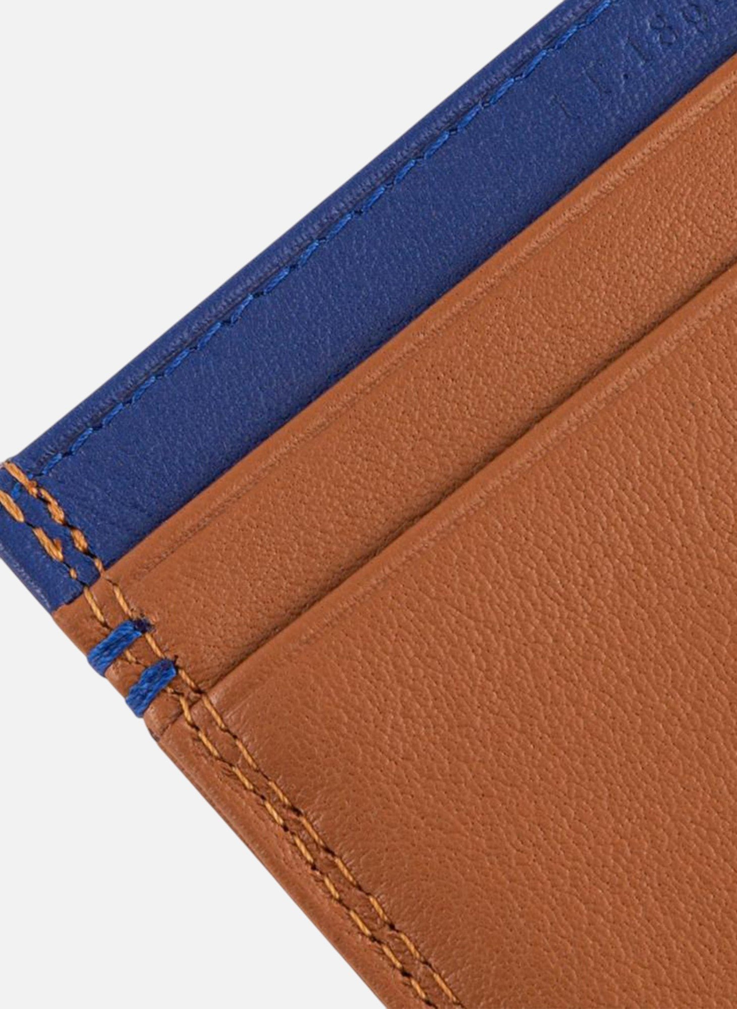 Porte cartes martin en cuir lisse LE TANNEUR Marron