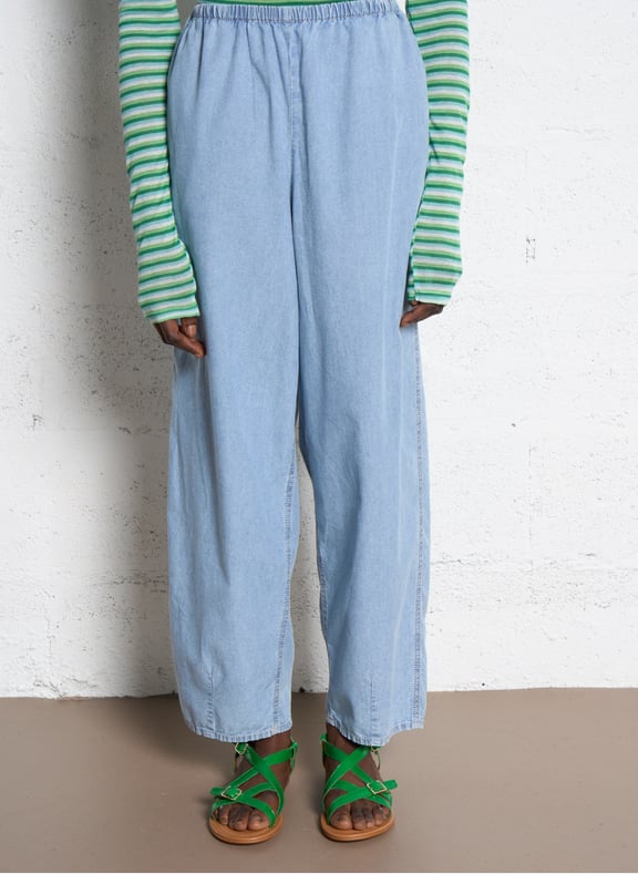 Jogging oversize en coton paybou Bleu by AMERICAN VINTAGE AMERICAN VINTAGE Jogging oversize en coton paybou Bleu