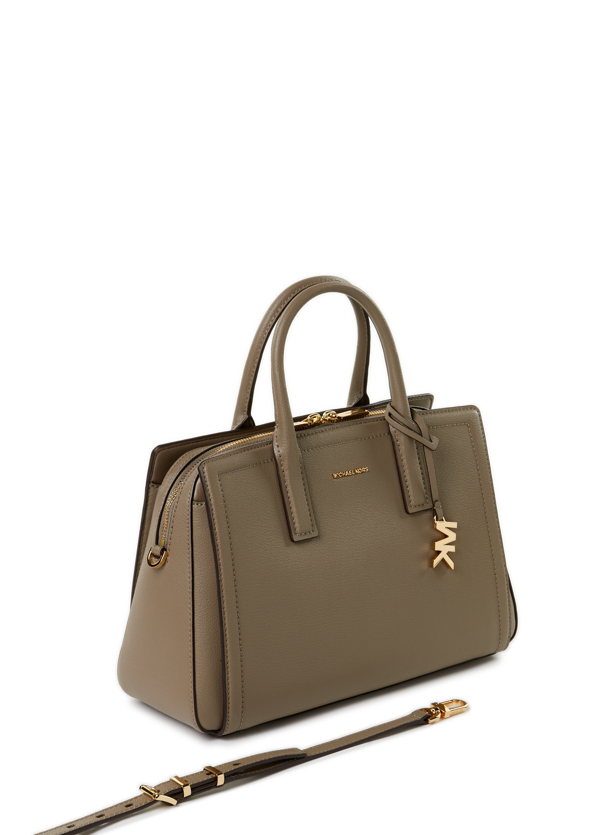 Sac à main Laila en cuir MICHAEL KORS Beige