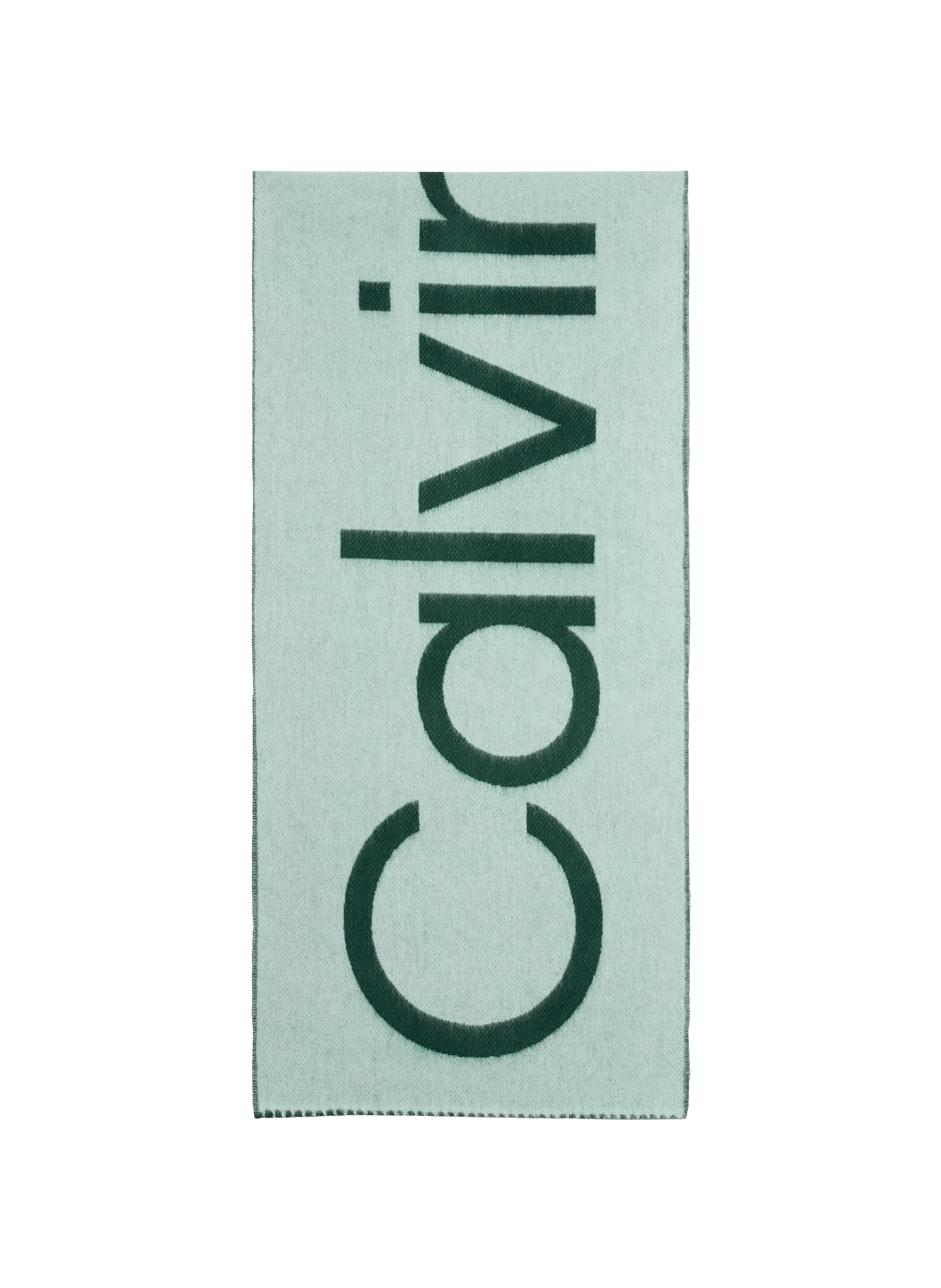 CALVIN KLEIN Echarpe à logo en laine Multicolore