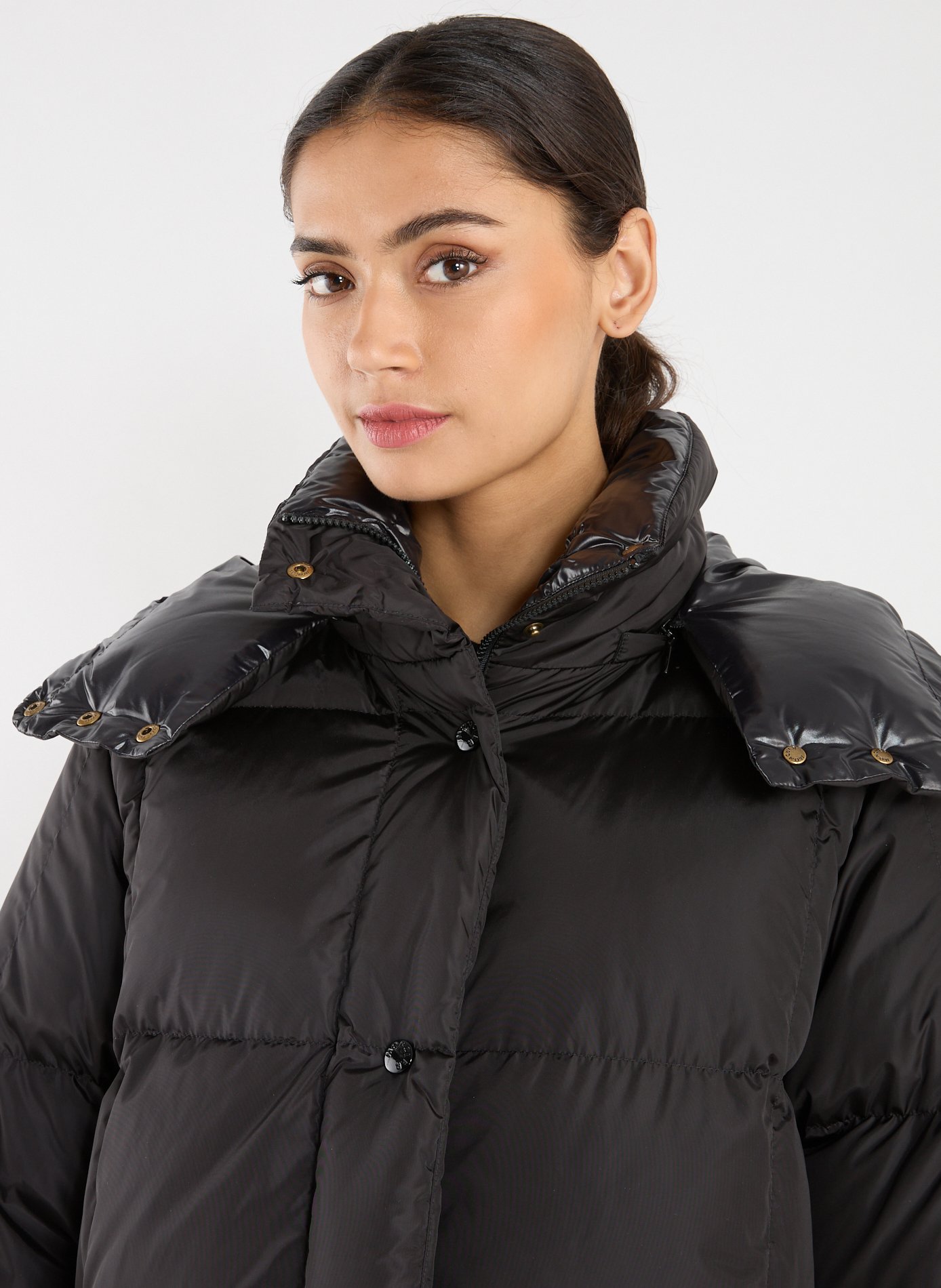 Mid-length down jacket MONCLER Black