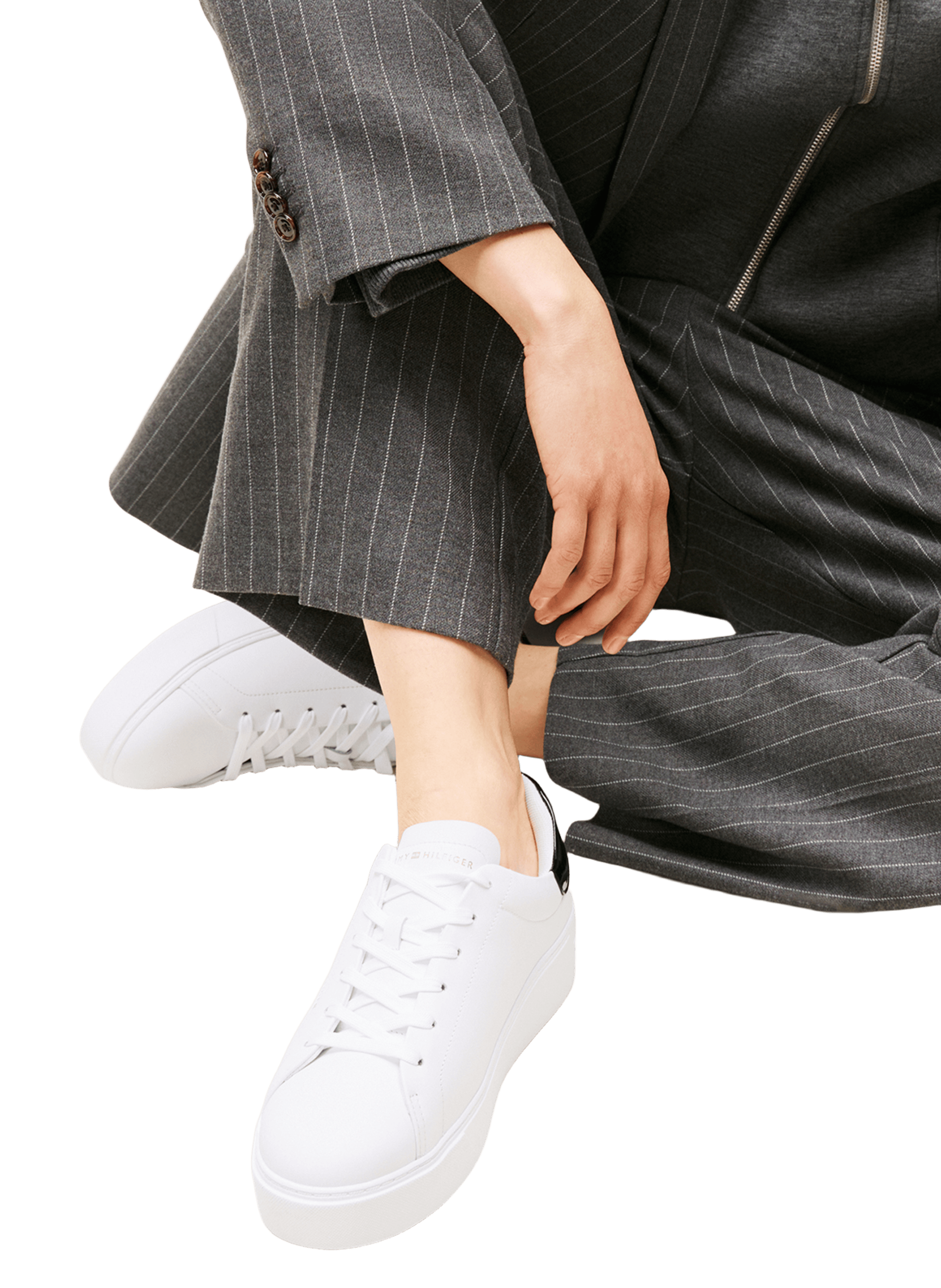 Leather sneakers TOMMY HILFIGER White