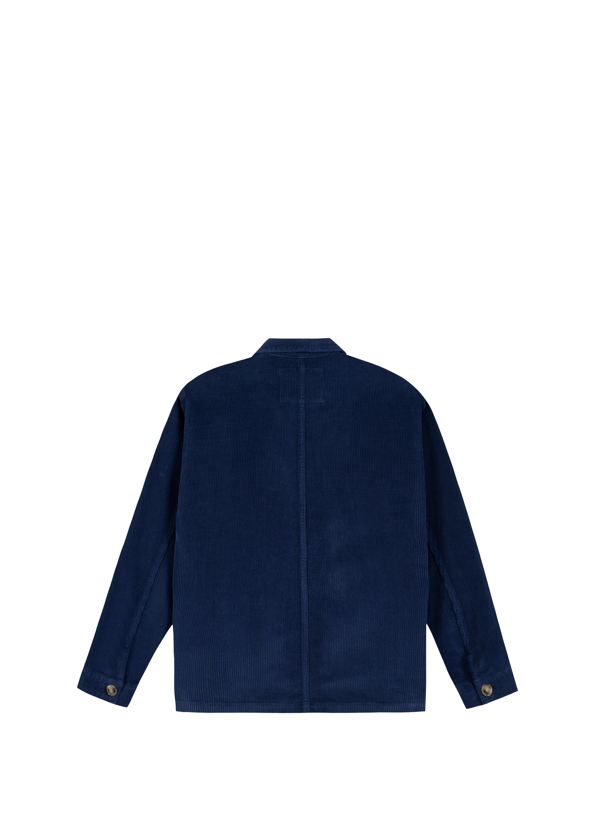 Veste droite en velours côtelé de coton MAISON LABICHE Bleu