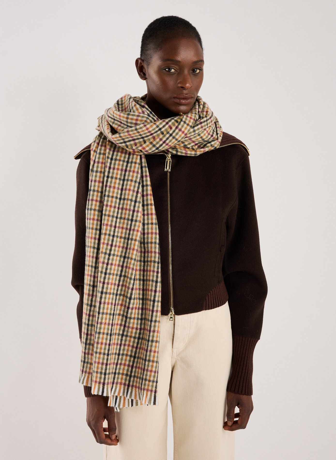 Check Scarf AU PRINTEMPS PARIS Multicolour