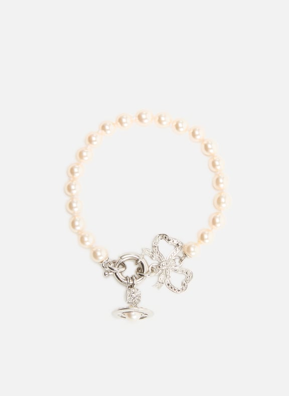 Rigoberta Beaded Bracelet Silver by VIVIENNE WESTWOOD VIVIENNE WESTWOOD Rigoberta Beaded Bracelet Silver