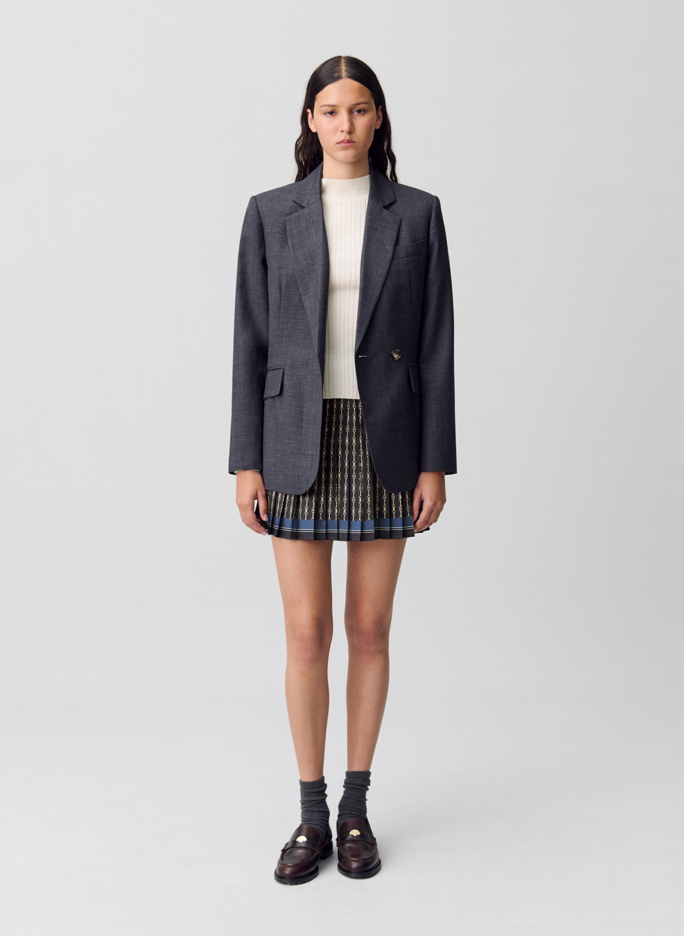 Jupe courte plissée imprimé sonia CLAUDIE PIERLOT Multicolore