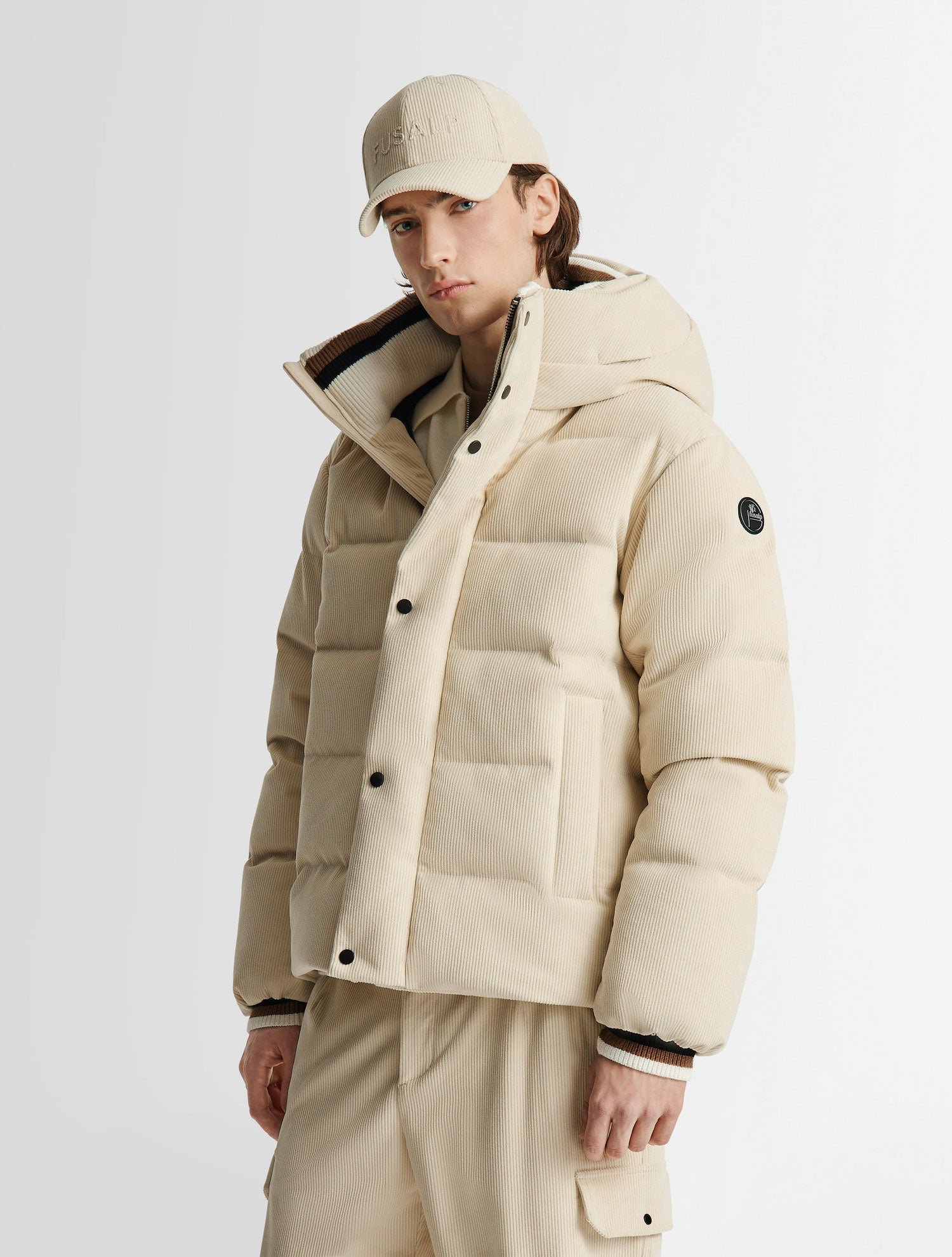 Doudoune atila velvet col montant coupe oversize FUSALP Jaune