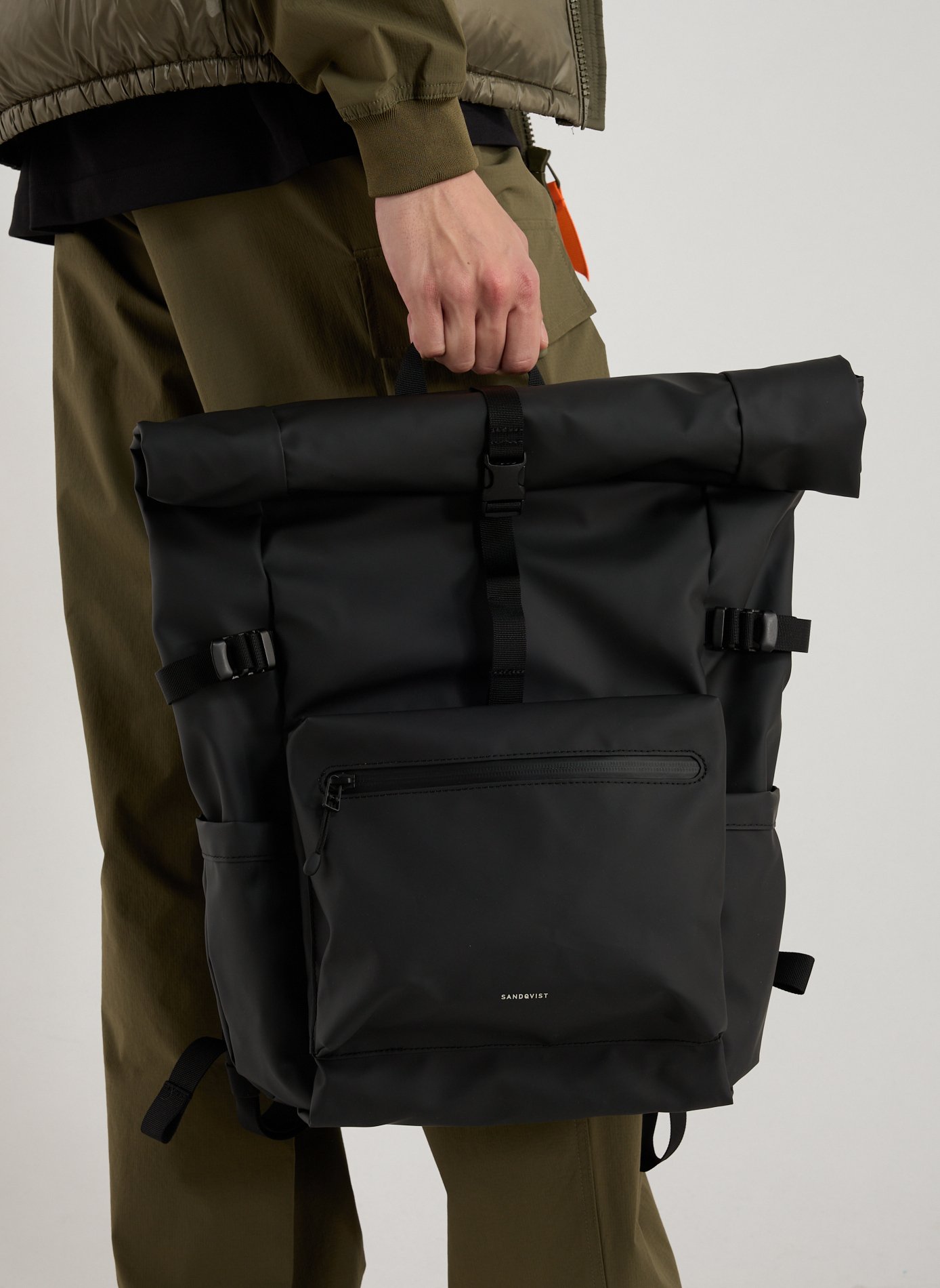 Sac à dos Stream Rolltop L SANDQVIST Noir