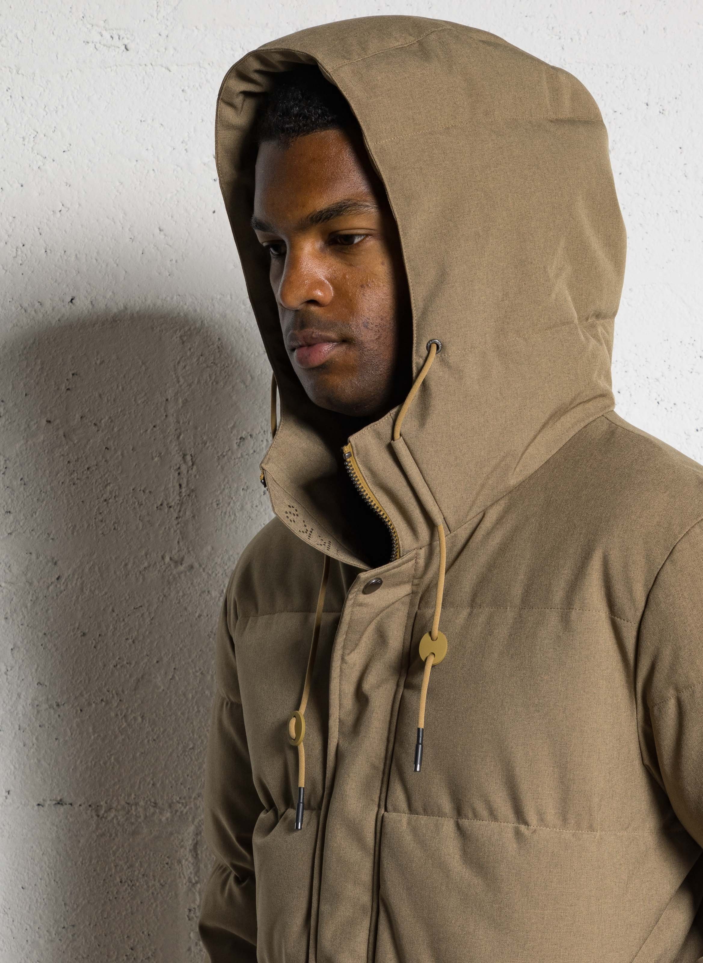 Doudoune col montant IKKS Beige