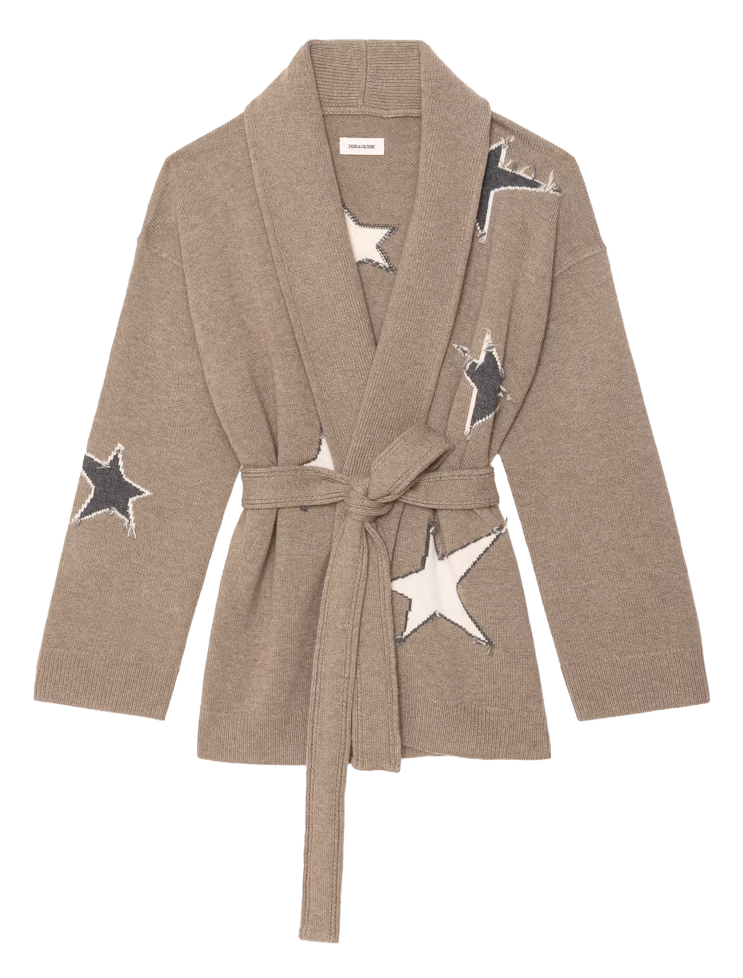 Gilet col v en laine mélangée alpa ZADIG&VOLTAIRE Beige