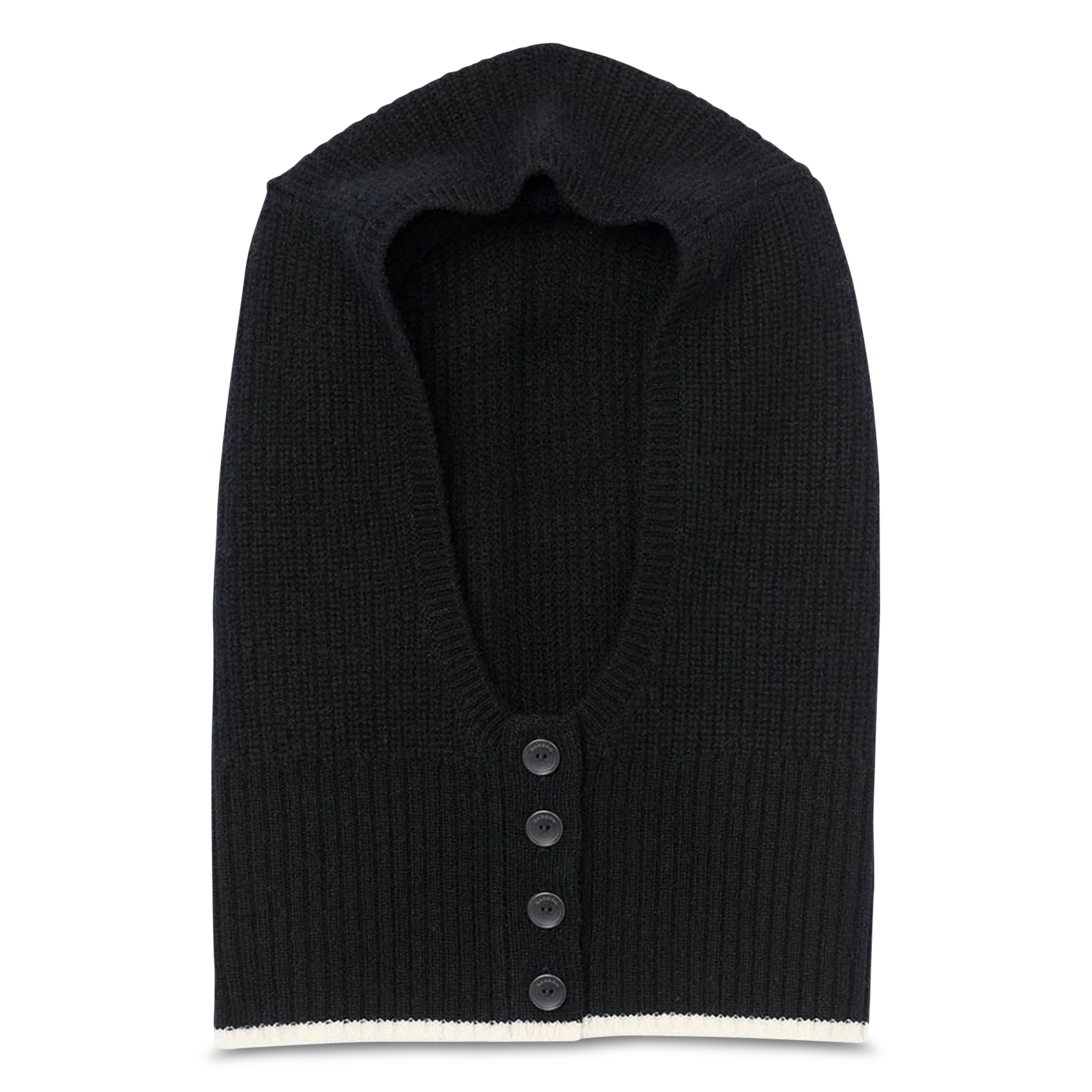 Cagoule en maille côtelée SANDRO Noir