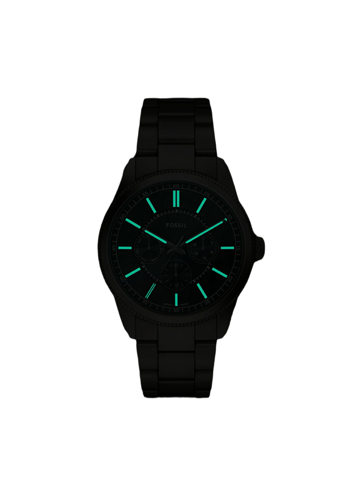 Montre Pearson en acier FOSSIL Noir