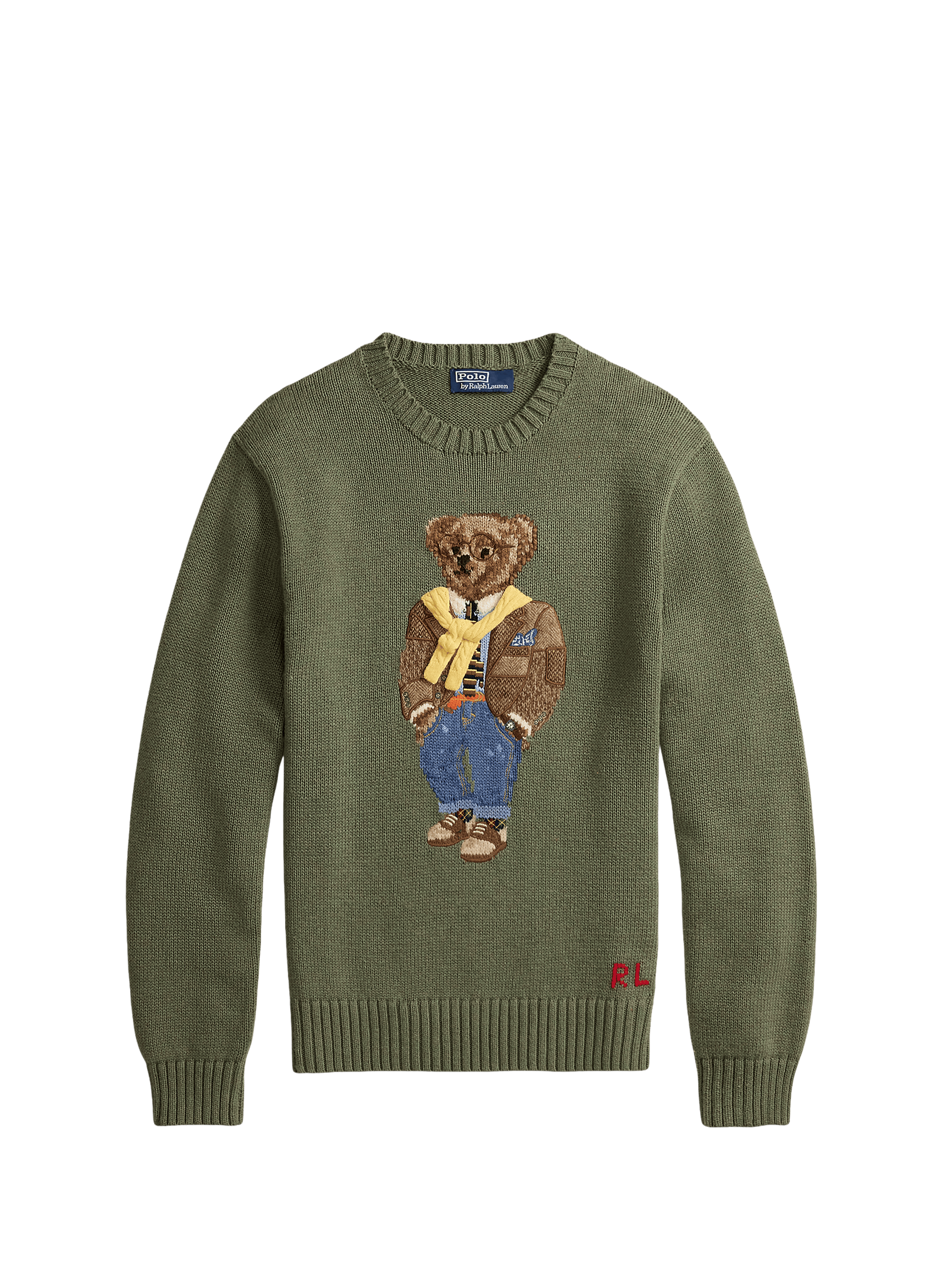 Cotton sweater with bear motif POLO RALPH LAUREN Grey