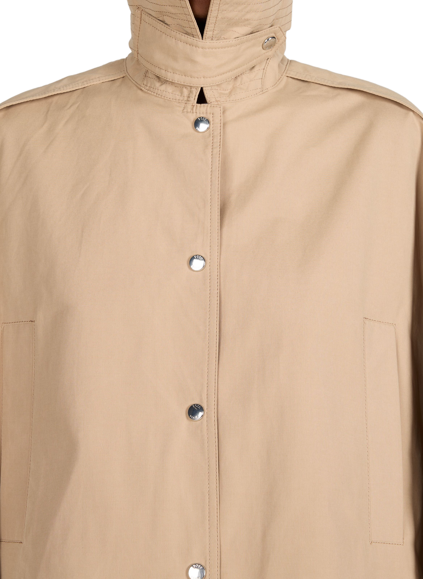 Cape unie à col classique BOSS Beige