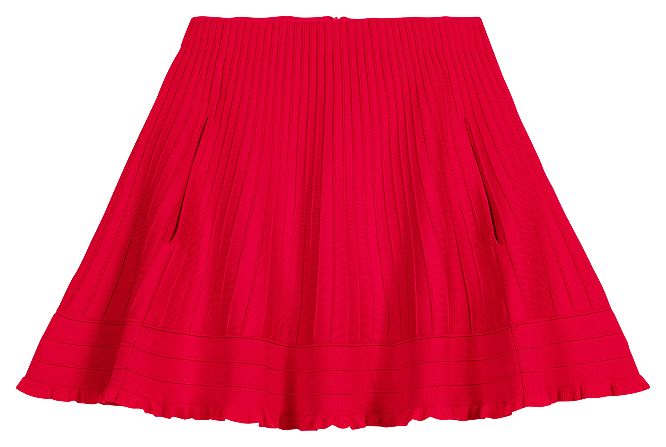 Jupe évasée courte MAJE Rouge