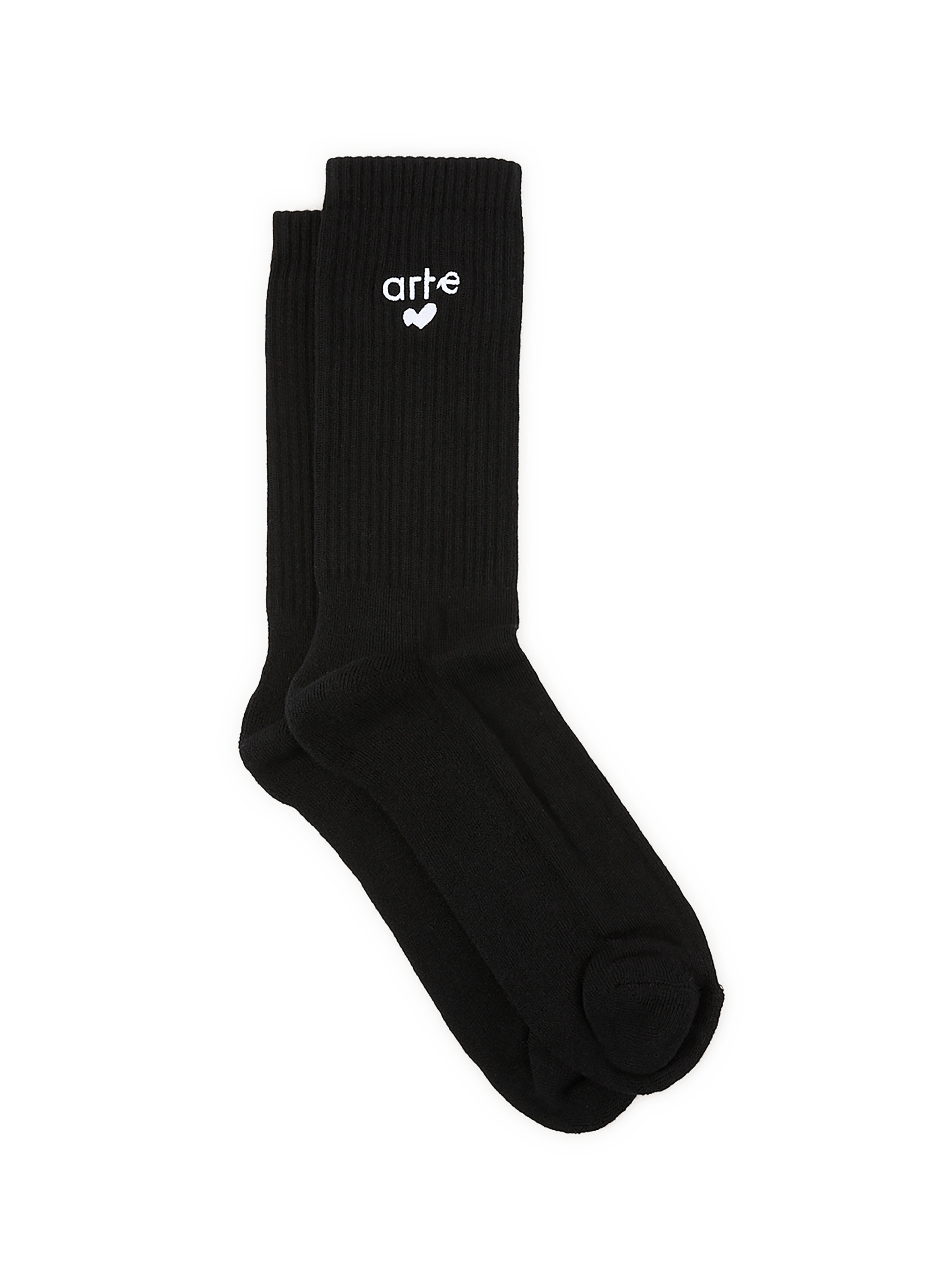 Mid-high logo cotton blend socks ARTE ANTWERP Black