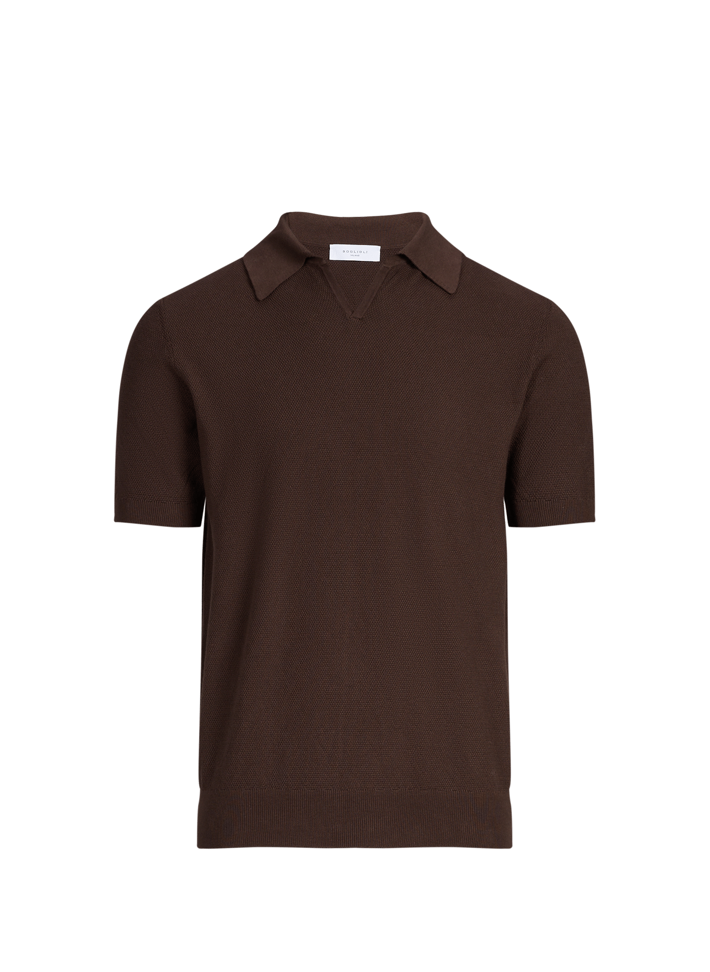 Polo en coton BOGLIOLI Marron
