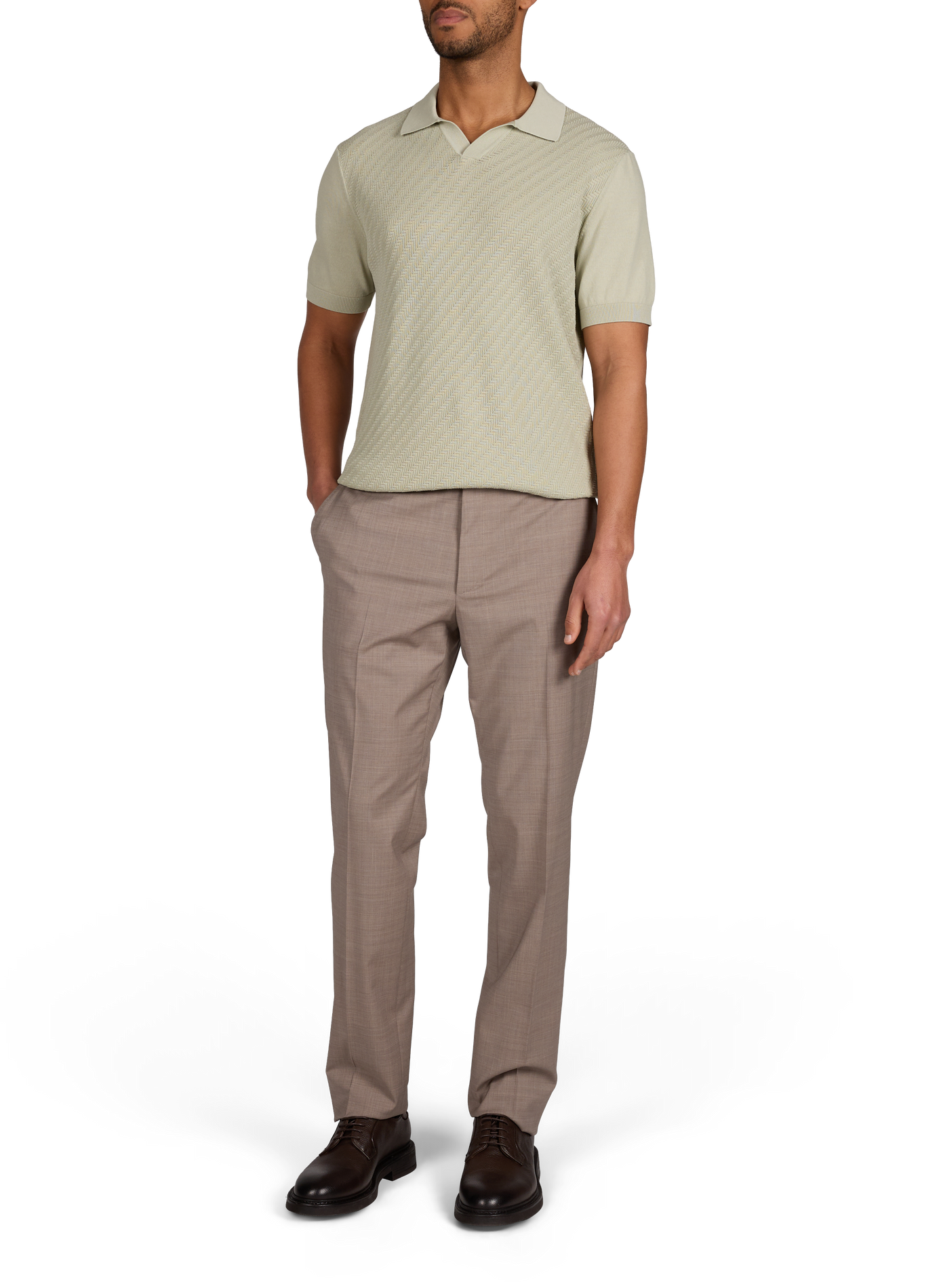 Cotton polo shirt CORNELIANI Green