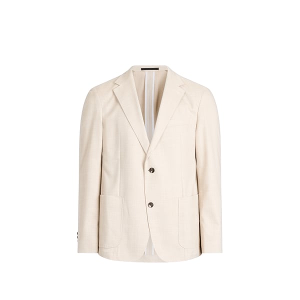 Blazer droit col tailleur à chevrons Blazer droit col tailleur à chevrons