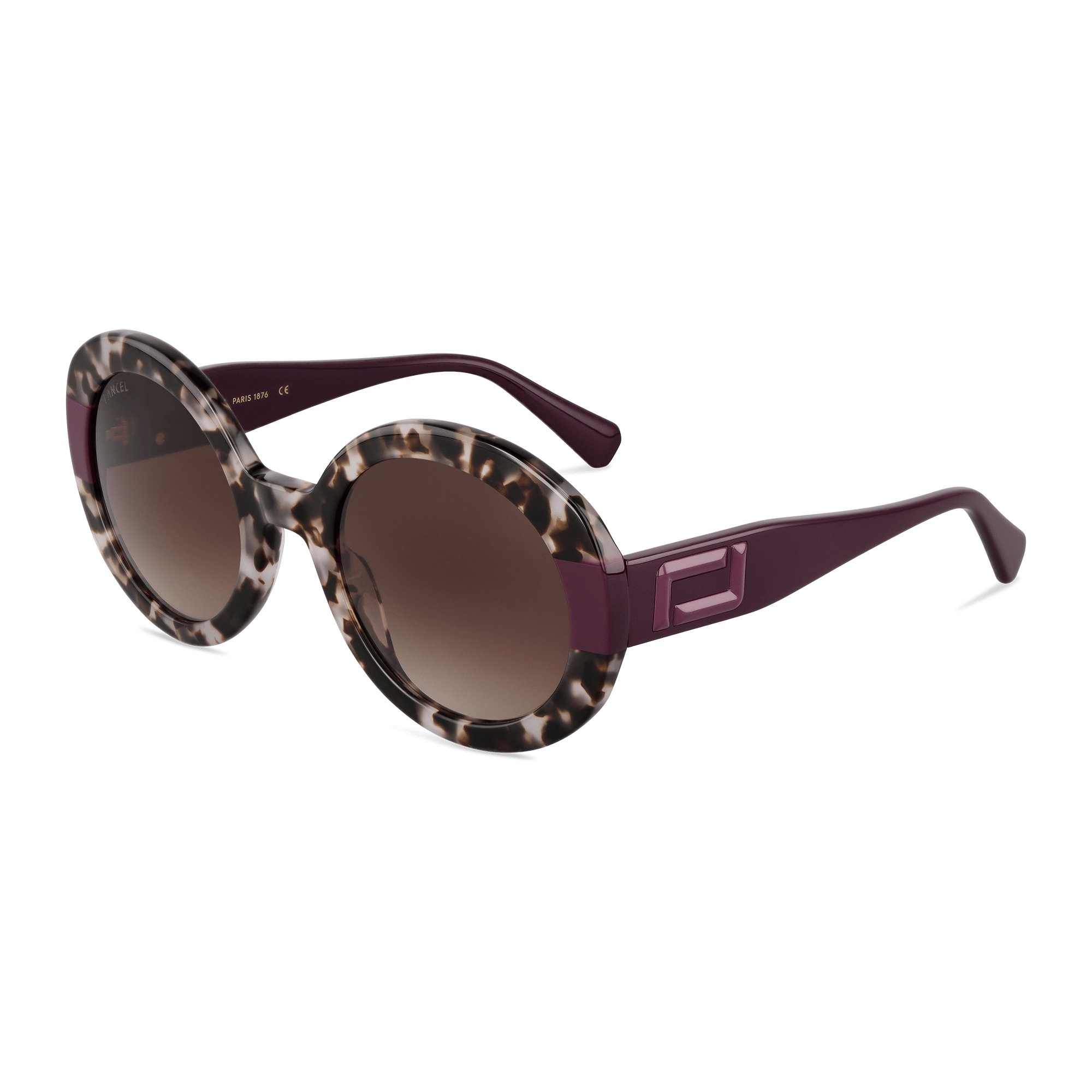 Lunettes de soleil rosie de lancel en acétate LANCEL Marron