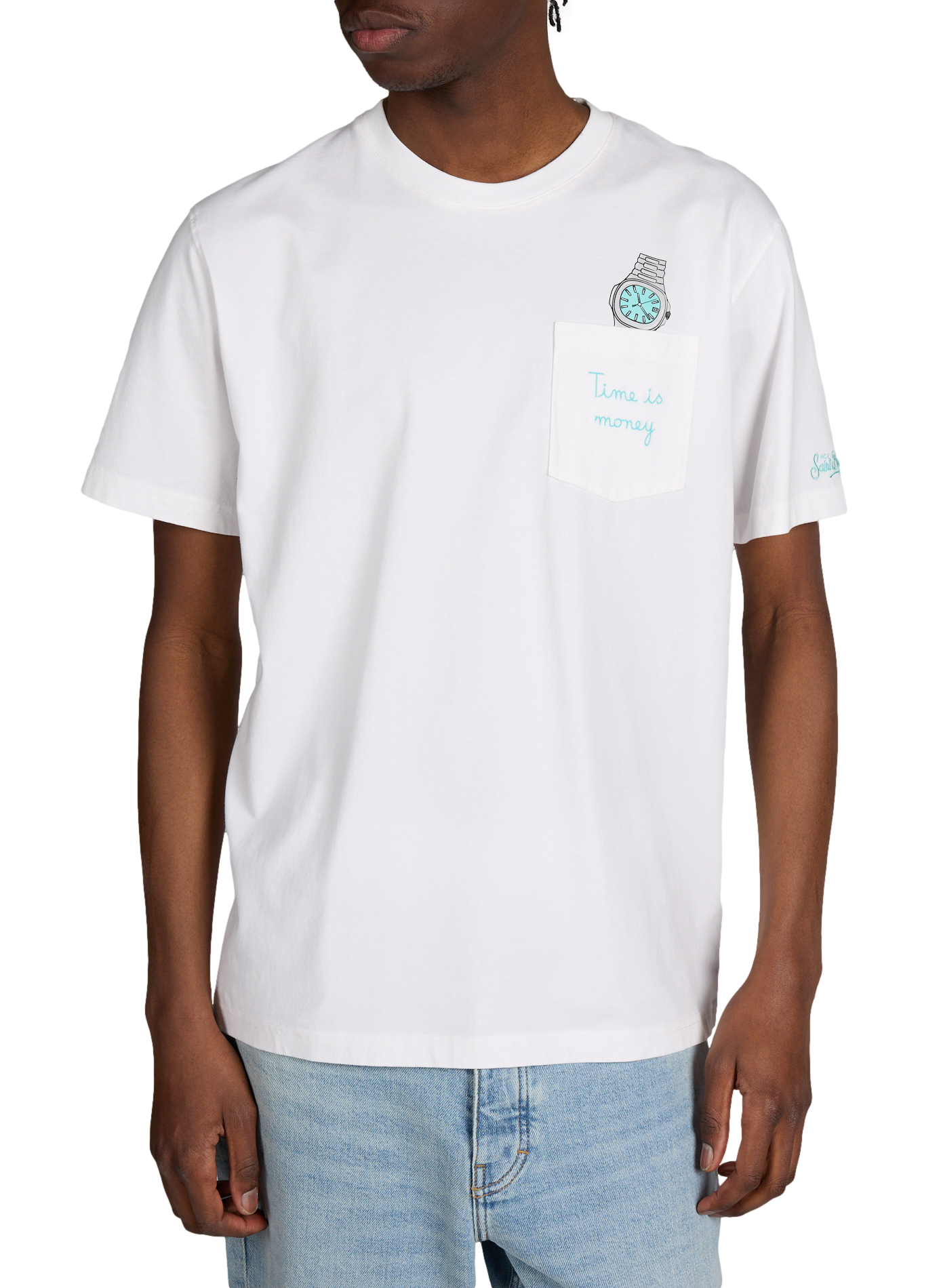 Straight cotton t-shirt MC2 SAINT BARTH White