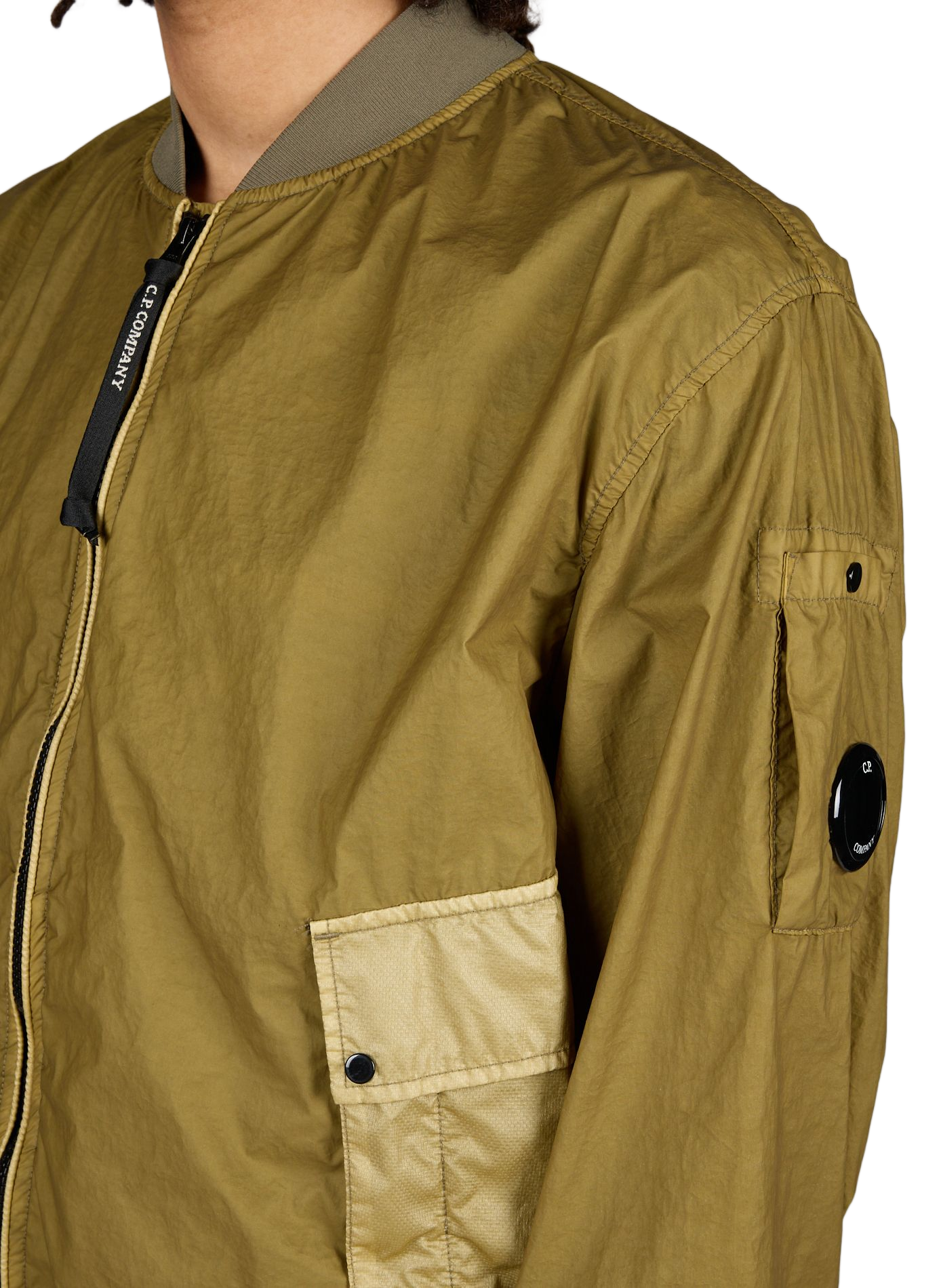 Lightweight jacket with flat collar CP COMPANY Khaki