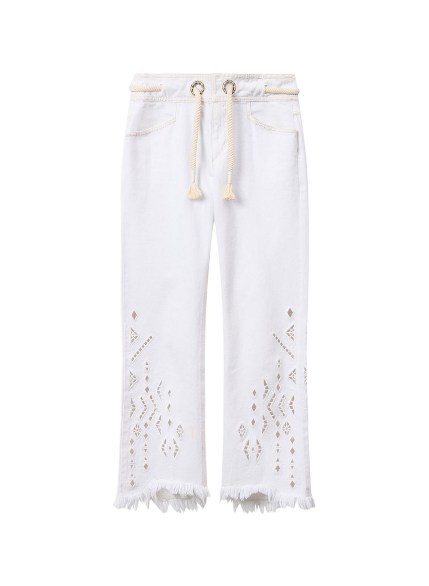 Alison kick flare denim pants ISABEL MARANT White